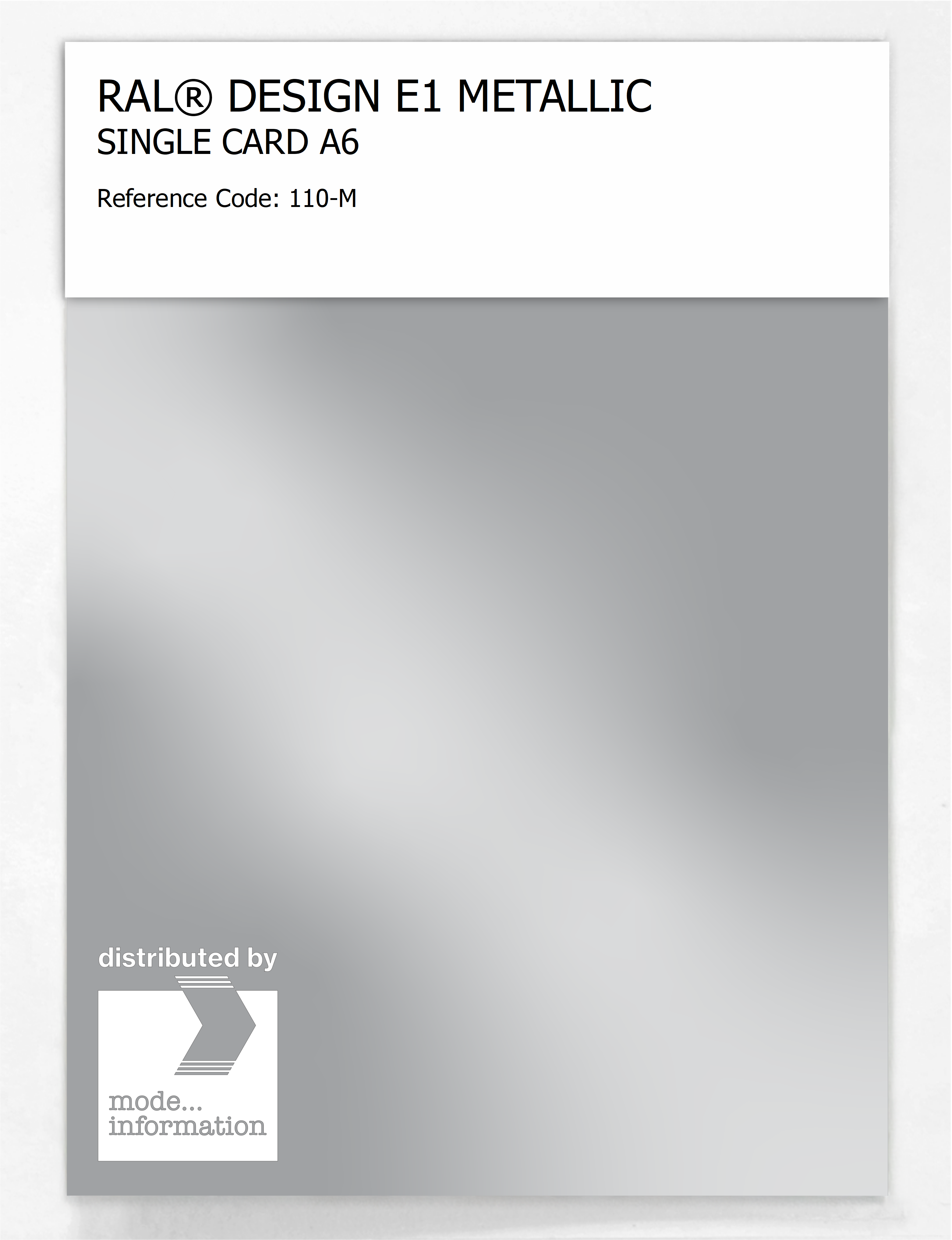 Artikelbild 1 des Artikels “RAL® EFFECT E1 SINGLE CARD 100 SERIES 110-M METALLIC “