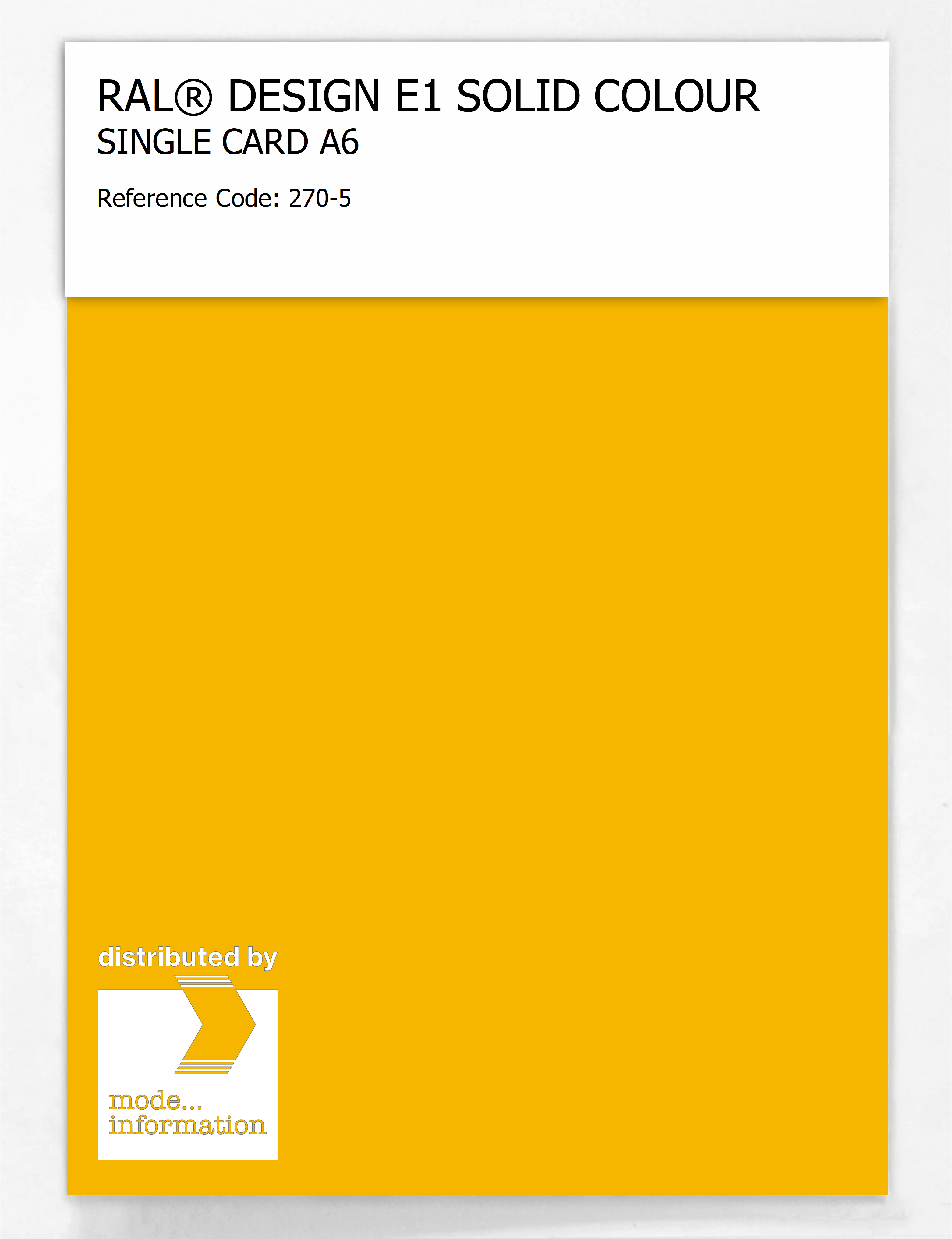 Artikelbild 1 des Artikels “RAL® EFFECT E1 SINGLE CARD 200 SERIES 270-5 “