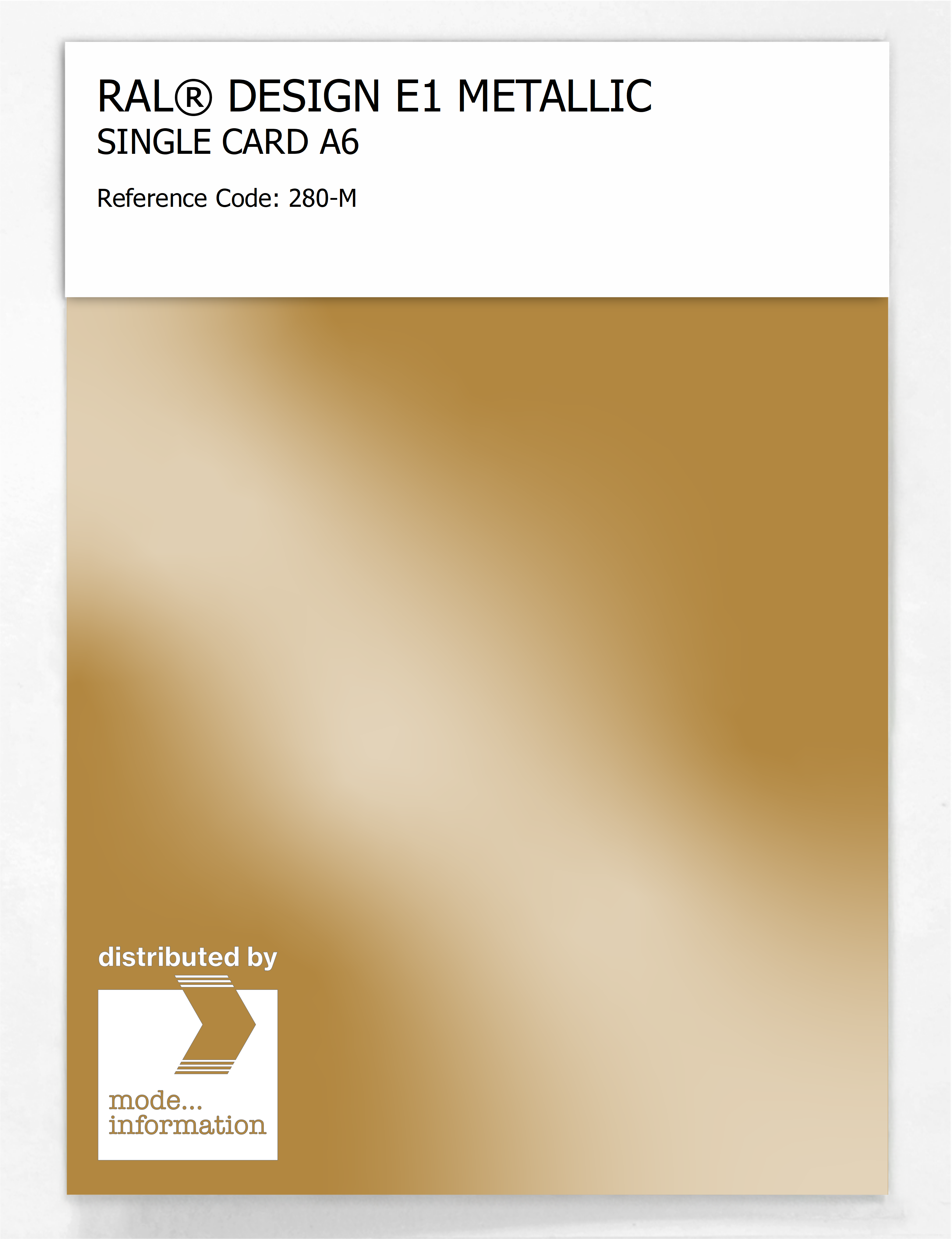 Artikelbild 1 des Artikels “RAL® EFFECT E1 SINGLE CARD 200 SERIES 280-M METALLIC “