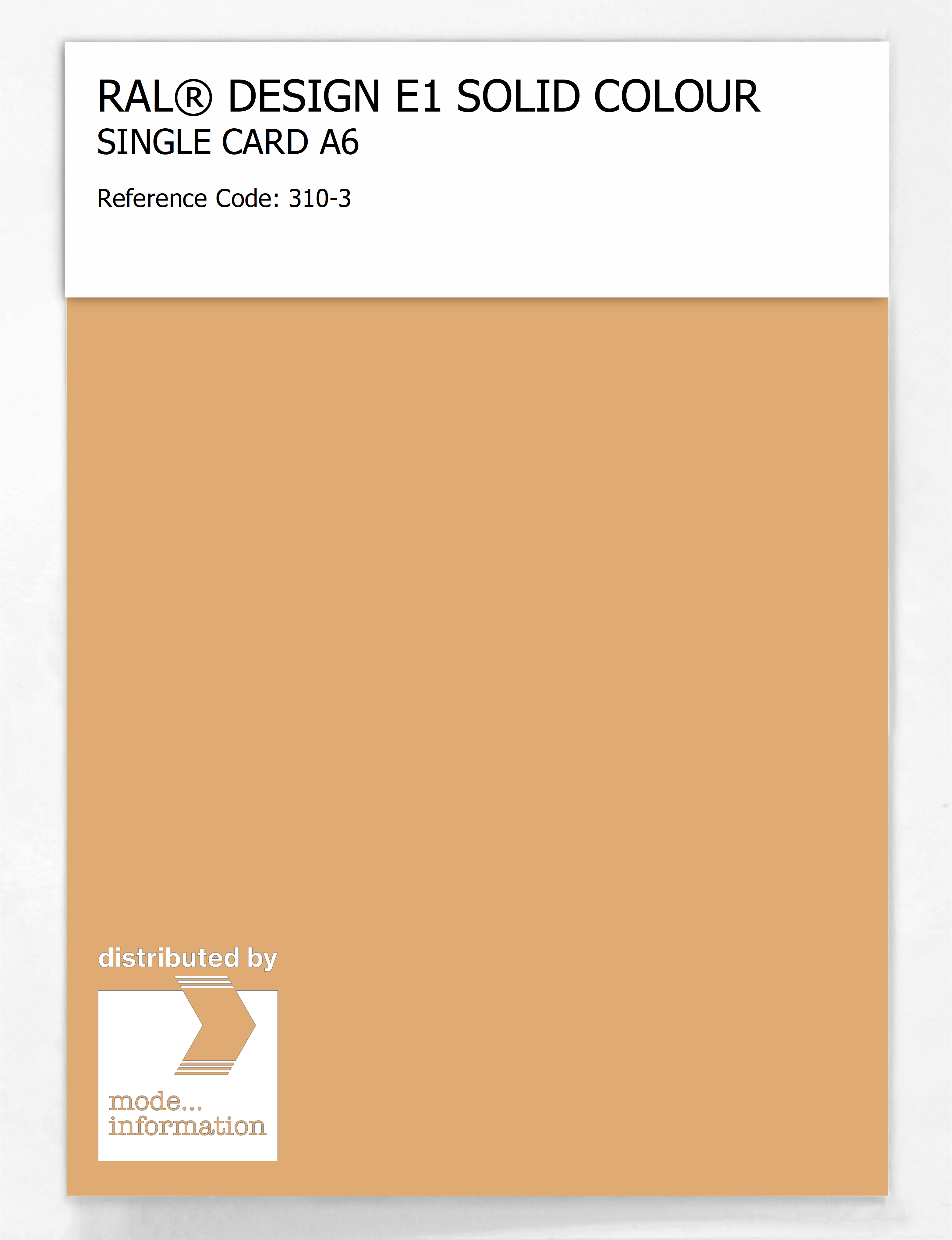 Product image 1 of the product “RAL® EFFECT E1 SINGLE CARD 300 SERIES 310-3 ”