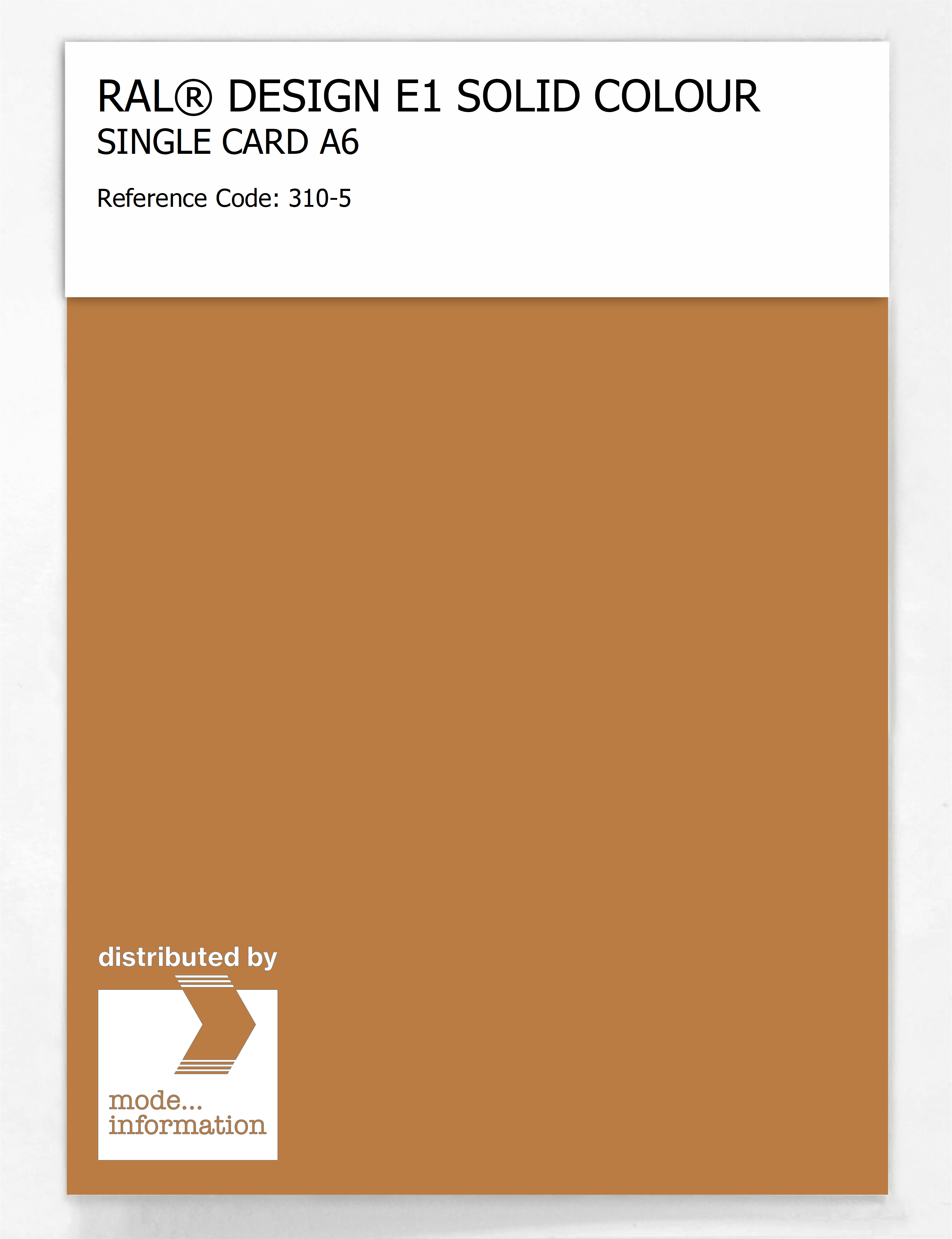 Artikelbild 1 des Artikels “RAL® EFFECT E1 SINGLE CARD 300 SERIES 310-5 “