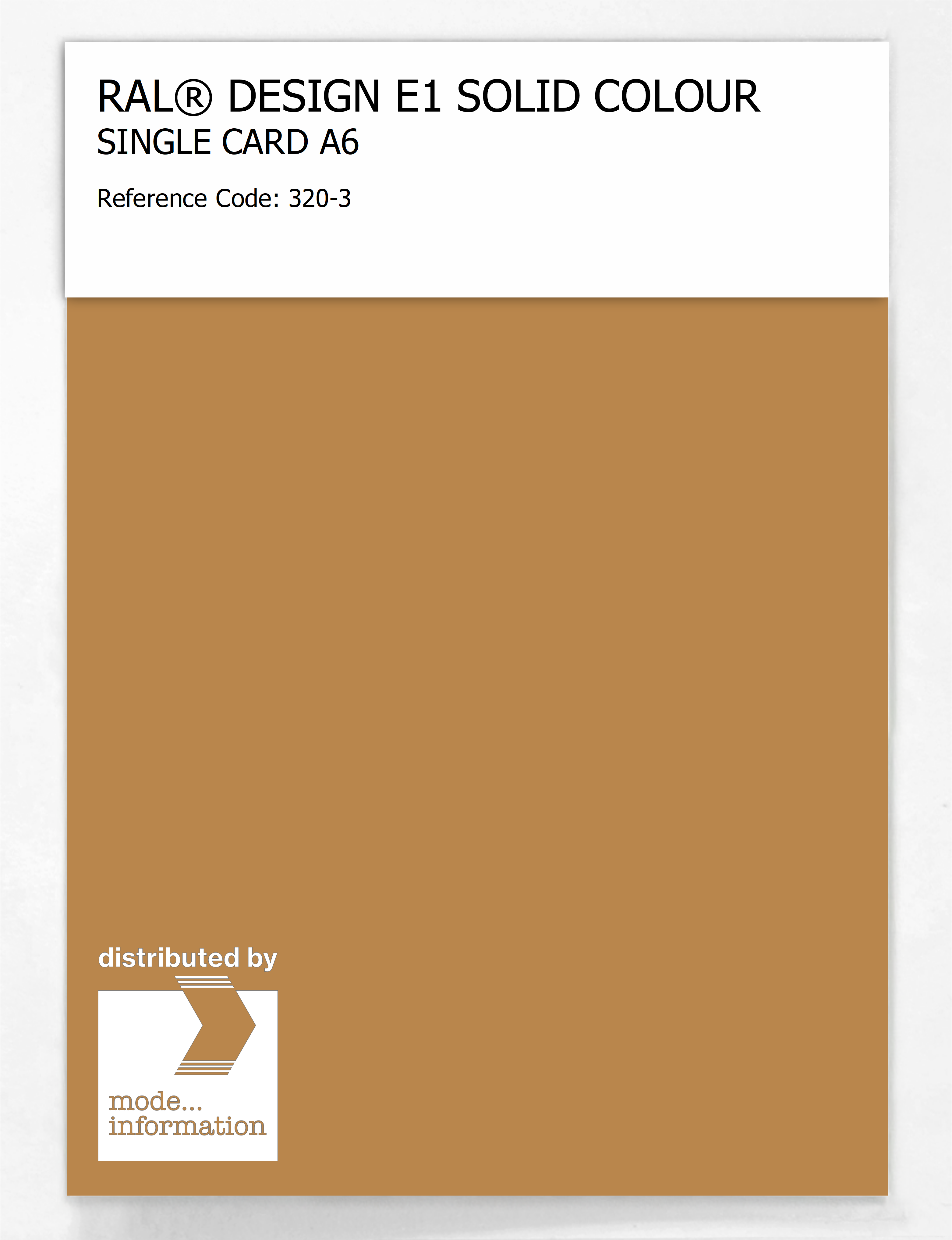 Product image 1 of the product “RAL® EFFECT E1 SINGLE CARD 300 SERIES 320-3 ”