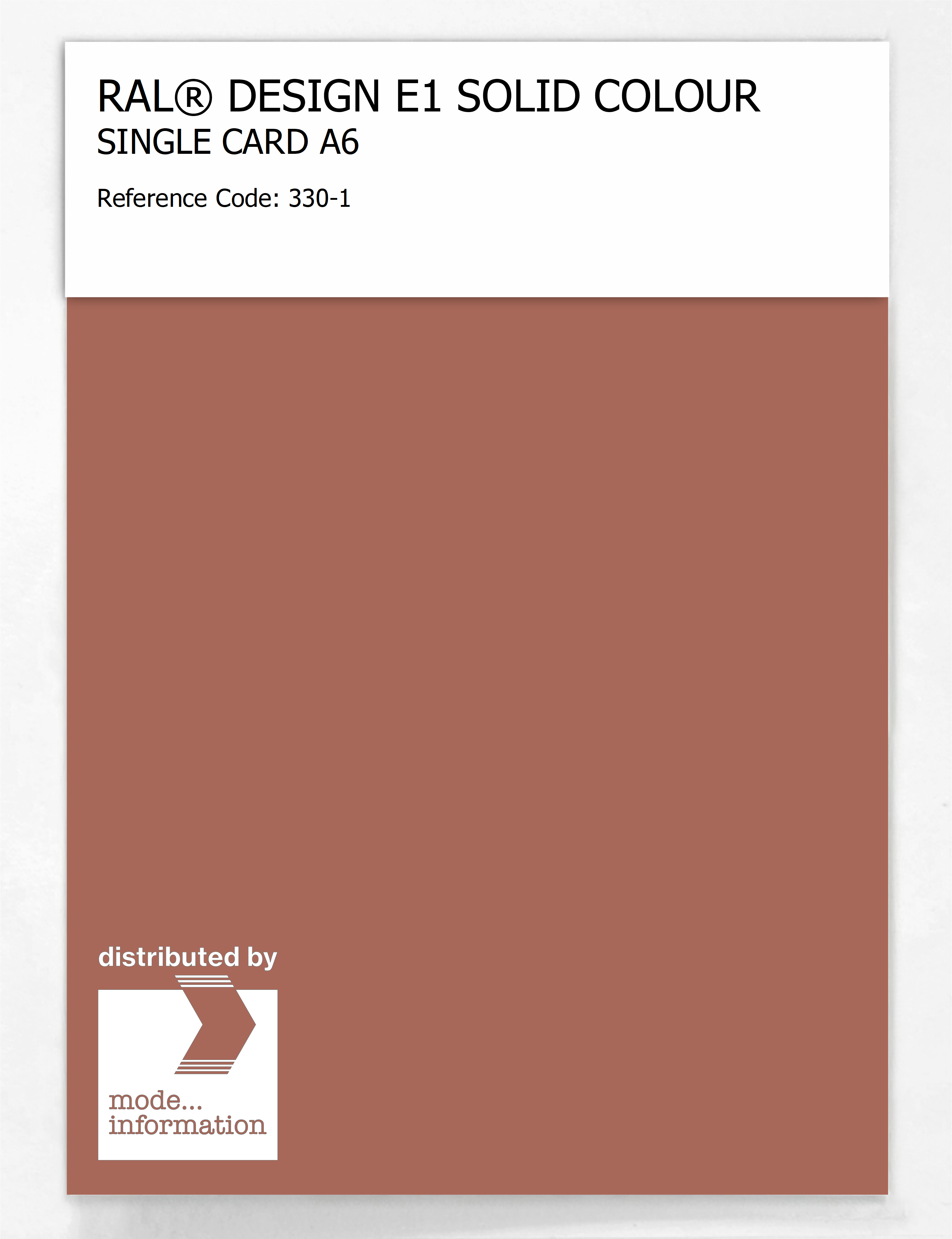 Artikelbild 1 des Artikels “RAL® EFFECT E1 SINGLE CARD 300 SERIES 330-1 “