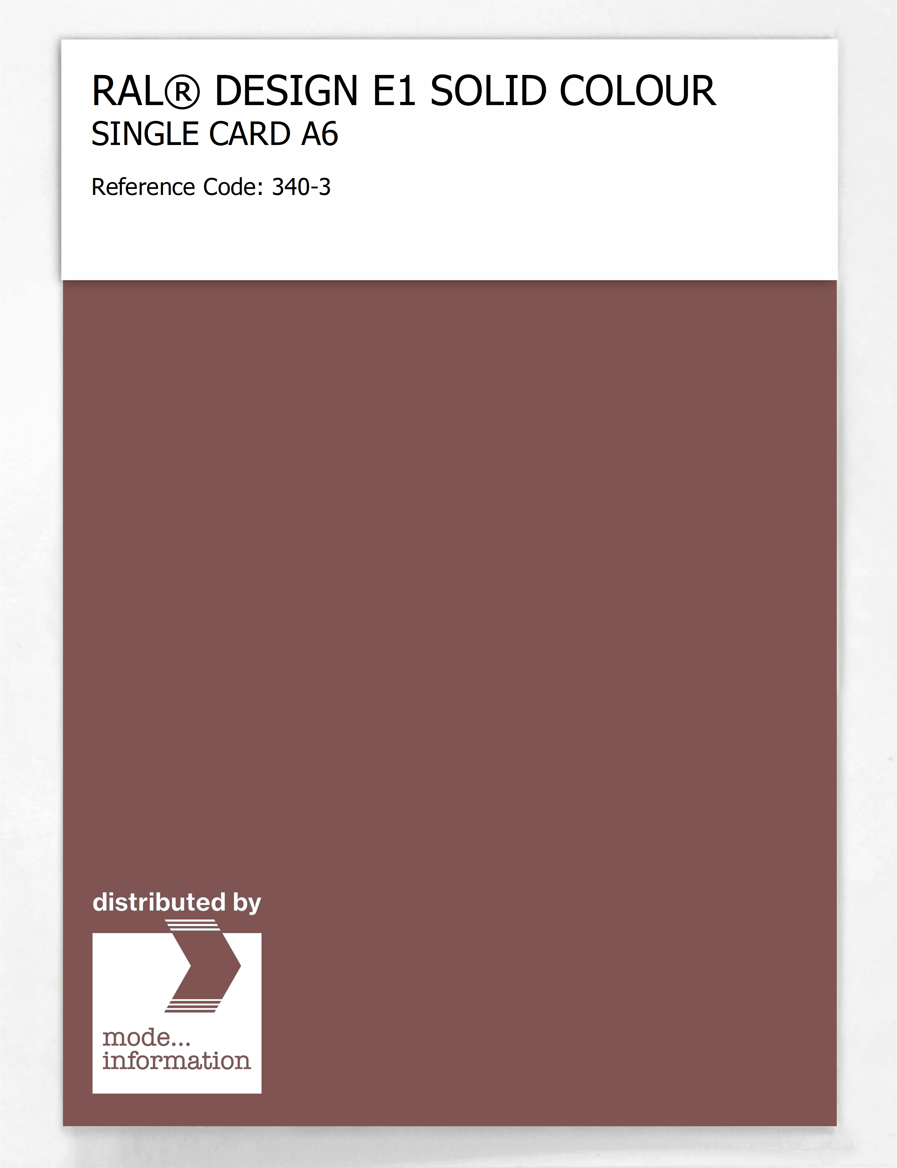 Product image 1 of the product “RAL® EFFECT E1 SINGLE CARD 300 SERIES 340-3 ”