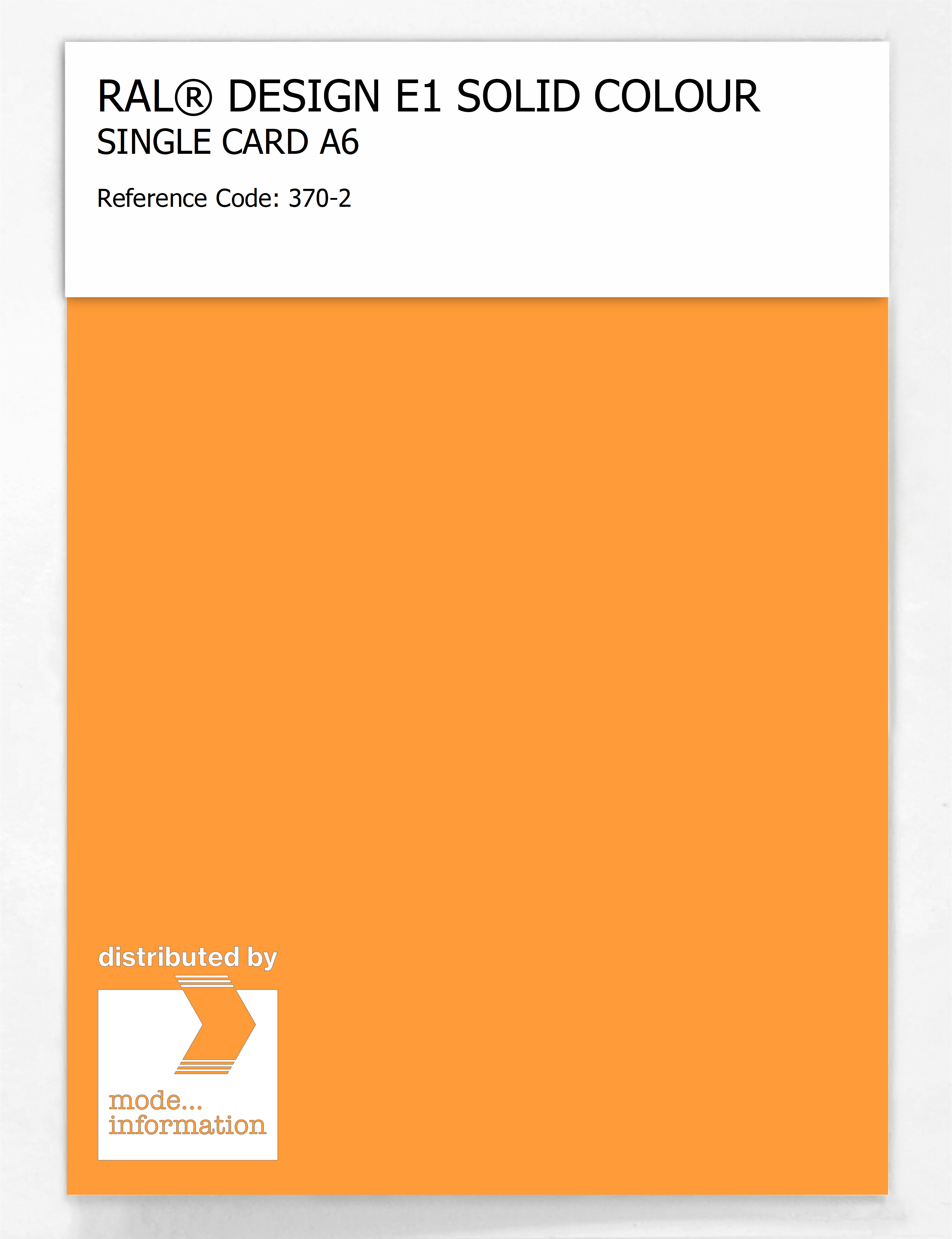 Product image 1 of the product “RAL® EFFECT E1 SINGLE CARD 300 SERIES 370-2 ”