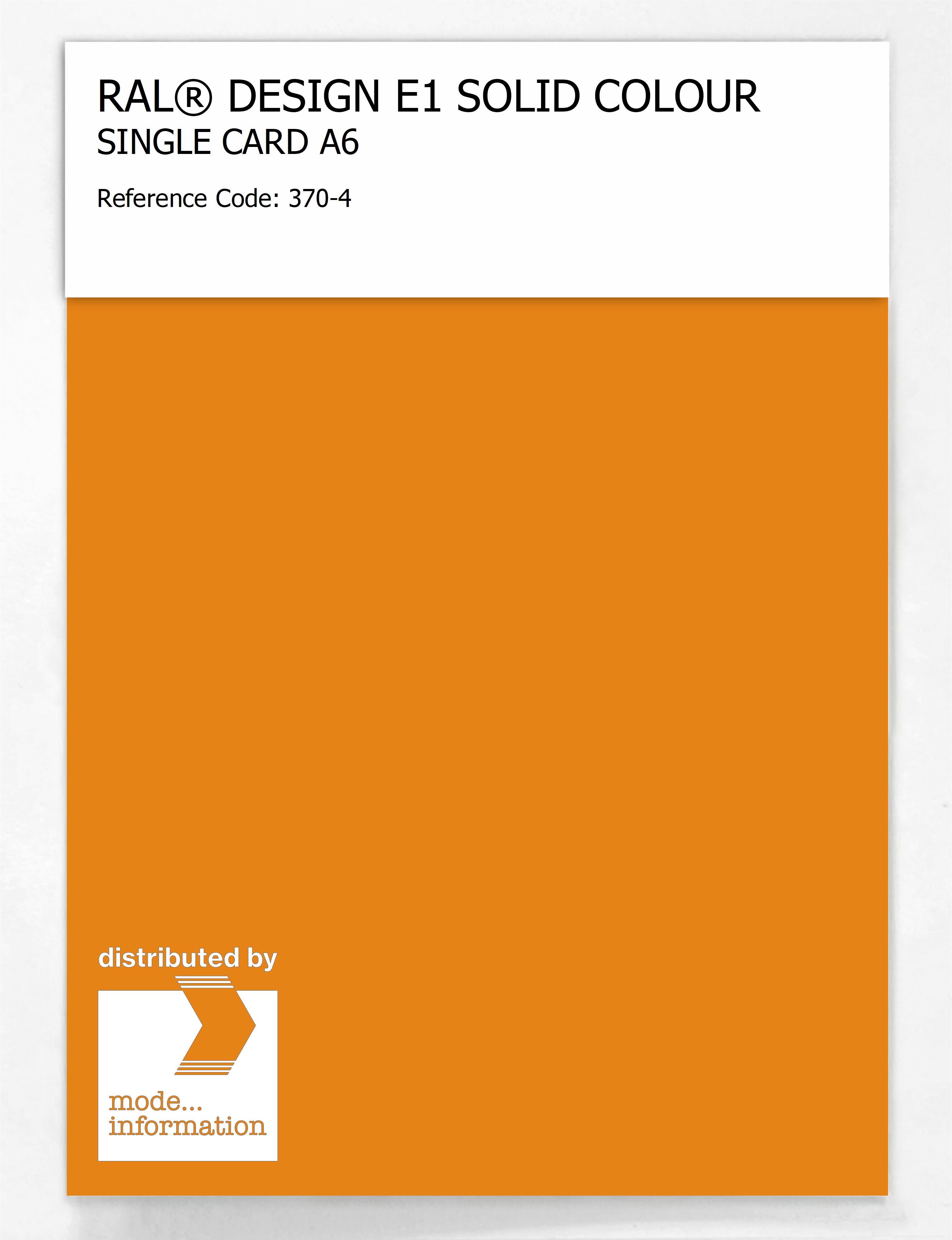 Artikelbild 1 des Artikels “RAL® EFFECT E1 SINGLE CARD 300 SERIES 370-4 “