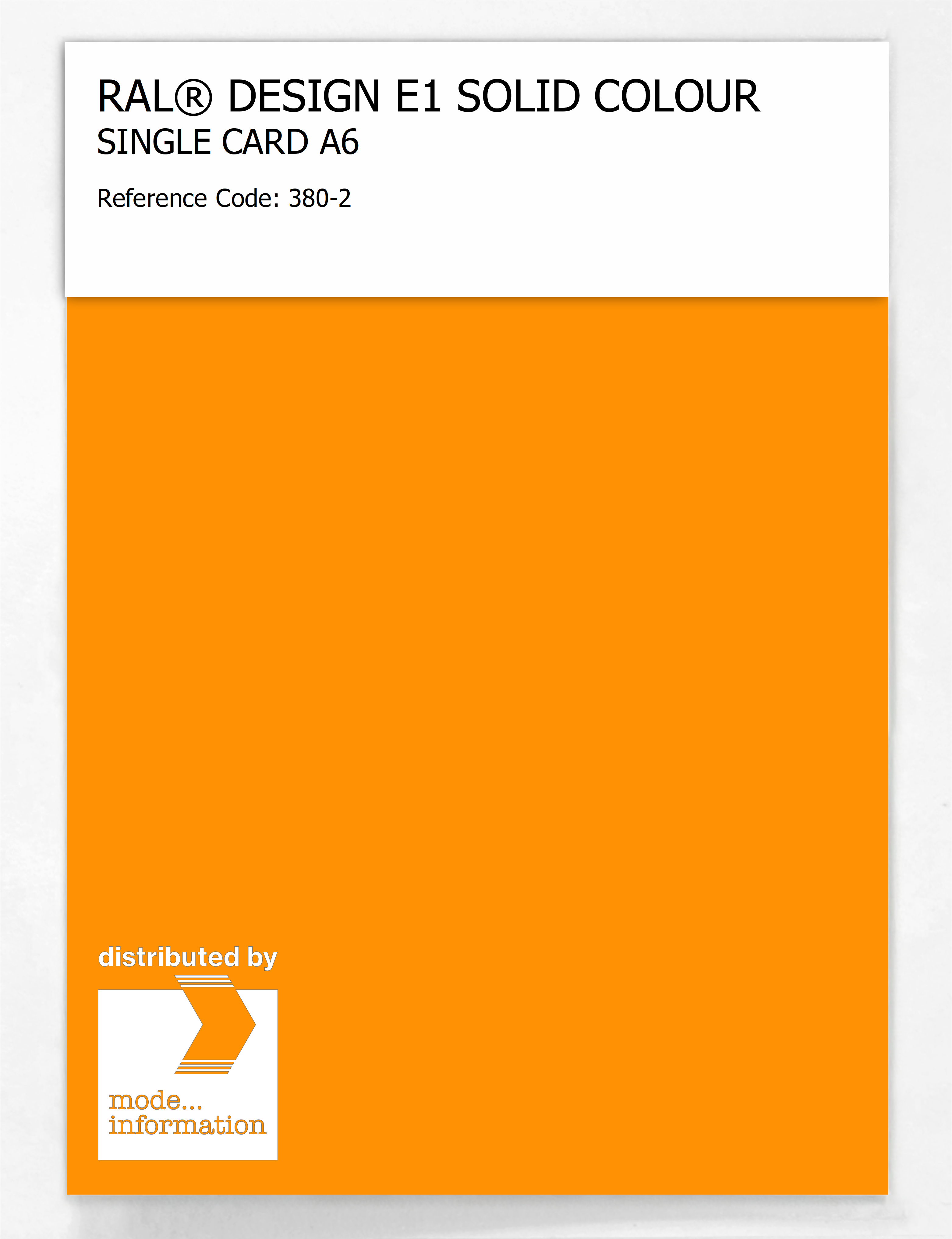 Product image 1 of the product “RAL® EFFECT E1 SINGLE CARD 300 SERIES 380-2 ”