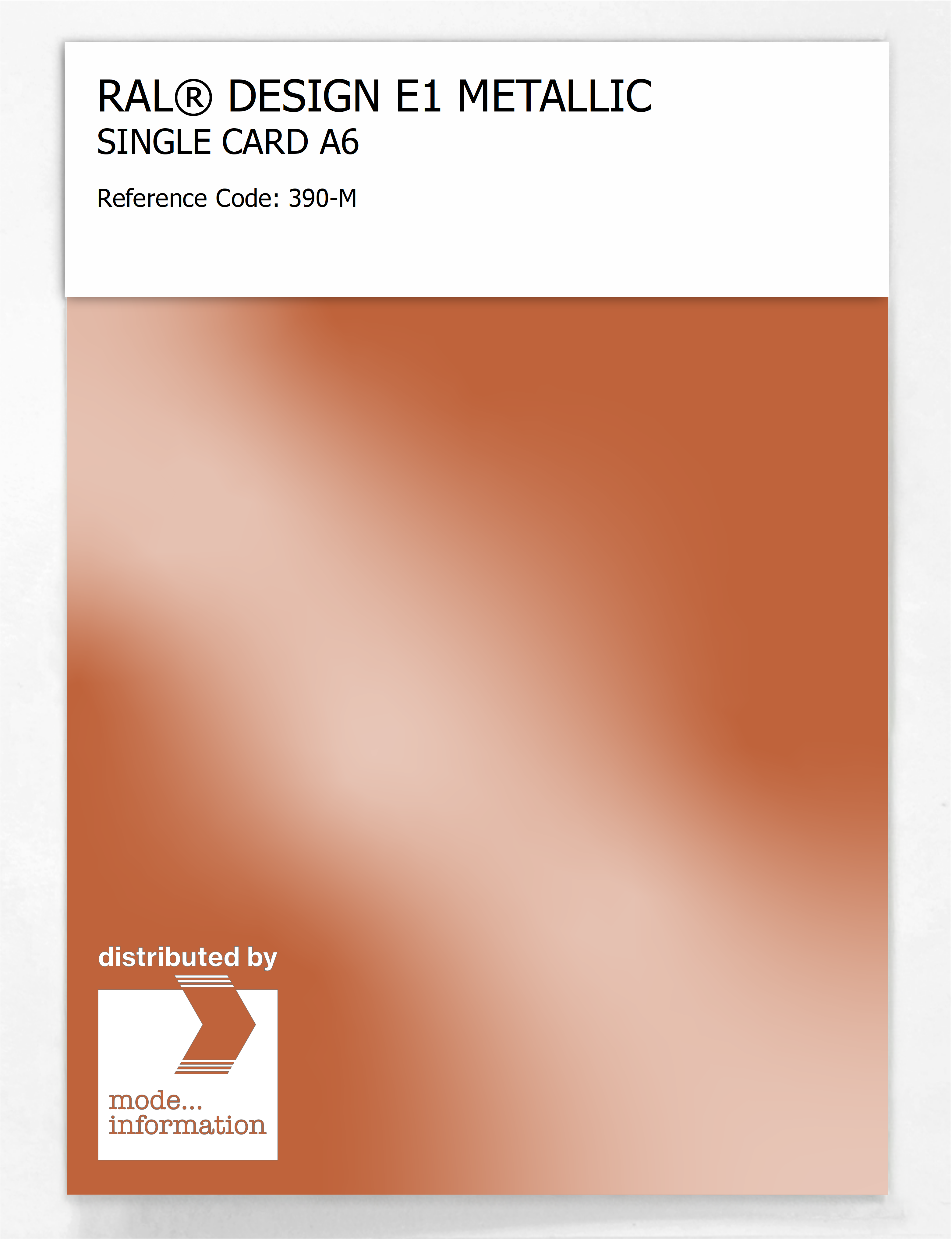 Artikelbild 1 des Artikels “RAL® EFFECT E1 SINGLE CARD 300 SERIES 390-M METALLIC “