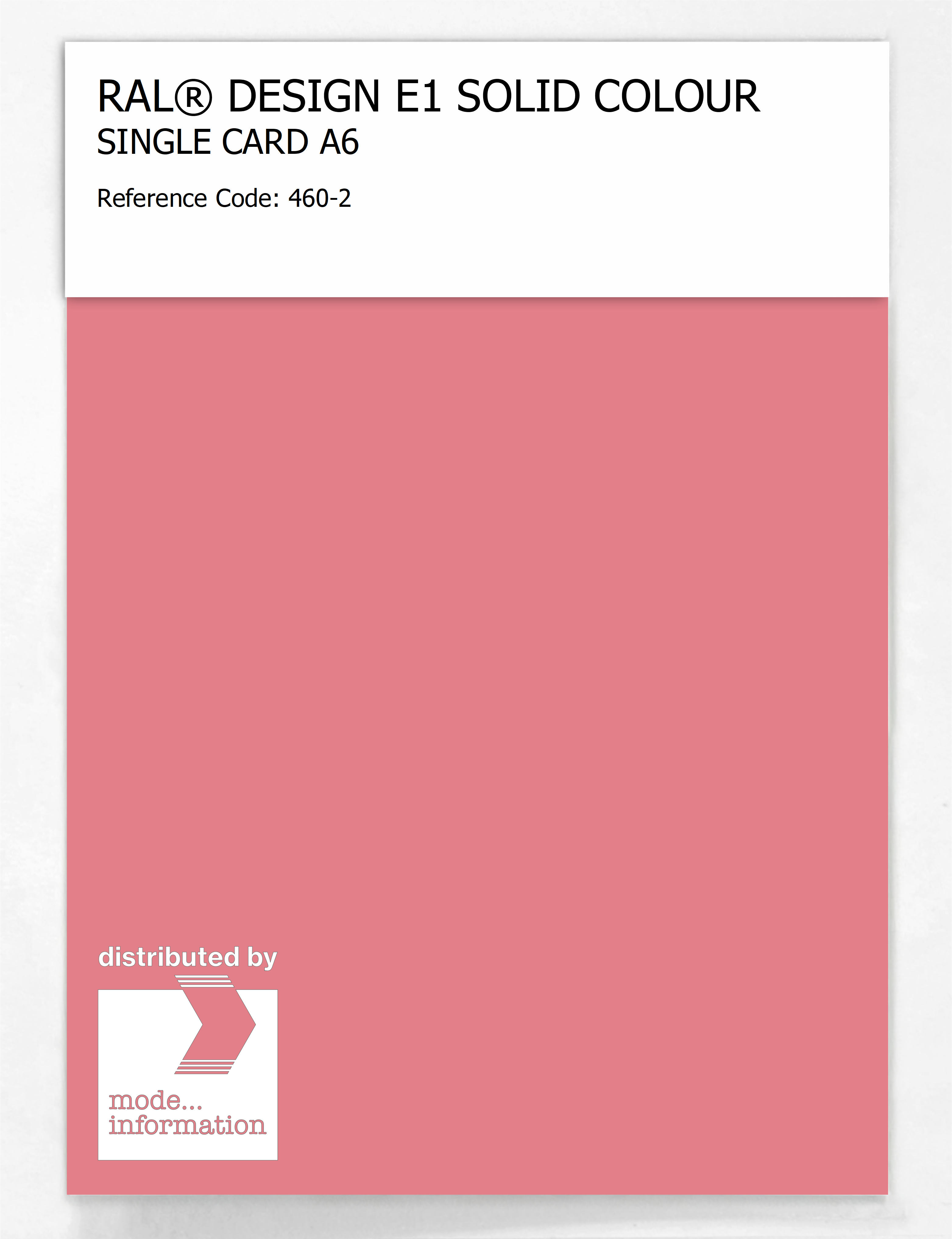 Artikelbild 1 des Artikels “RAL® EFFECT E1 SINGLE CARD 400 SERIES 460-2 “