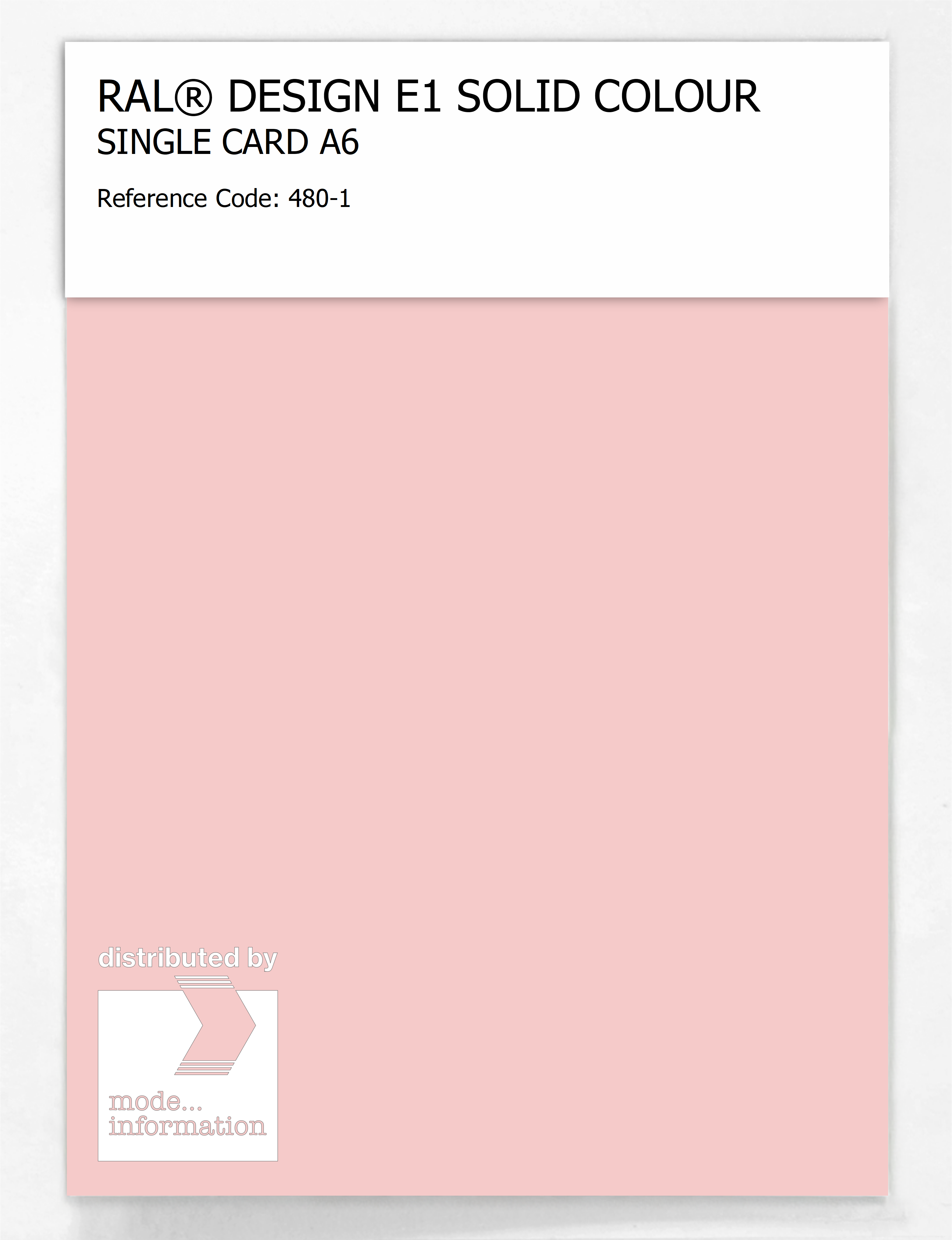 Artikelbild 1 des Artikels “RAL® EFFECT E1 SINGLE CARD 400 SERIES 480-1 “