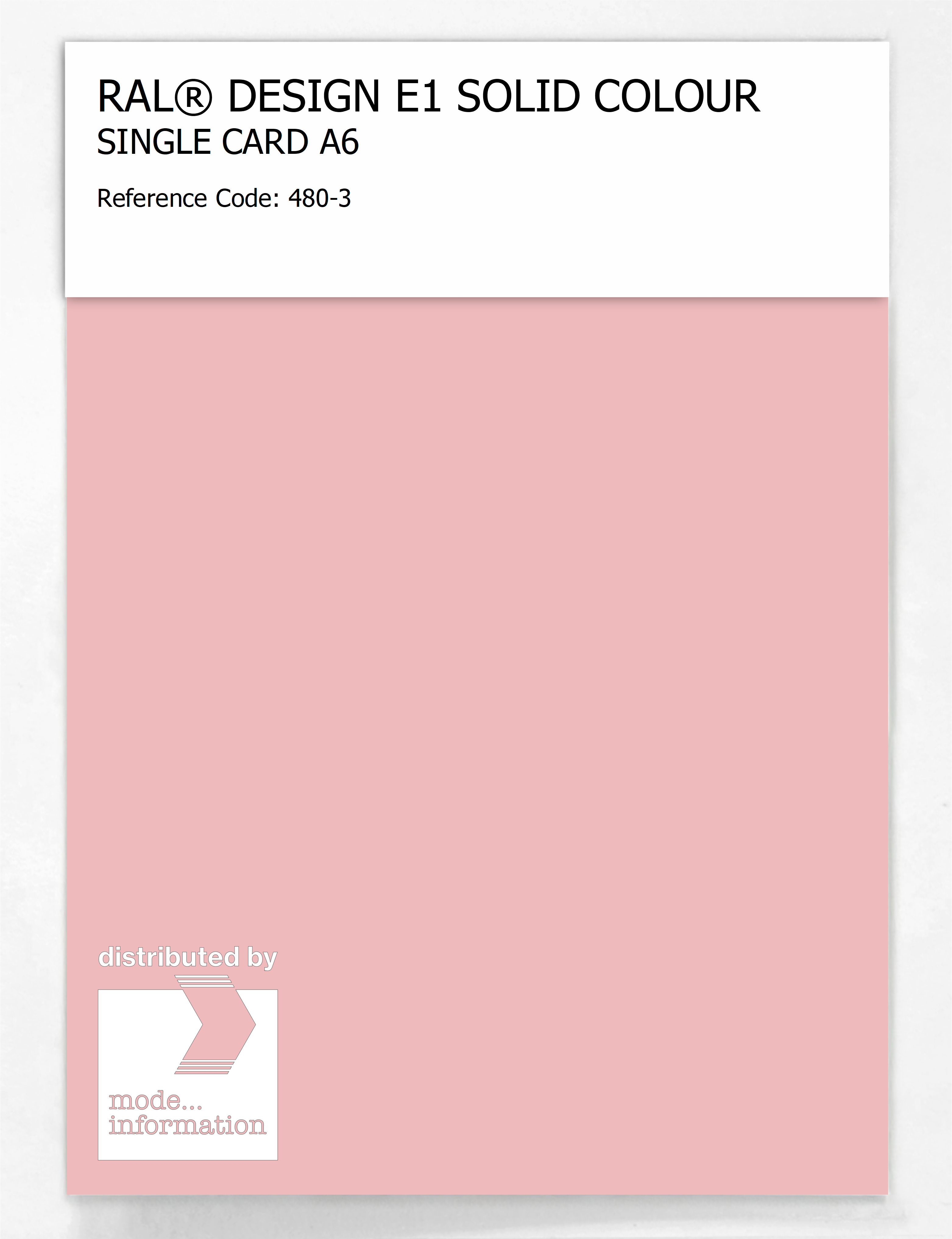Product image 1 of the product “RAL® EFFECT E1 SINGLE CARD 400 SERIES 480-3 ”