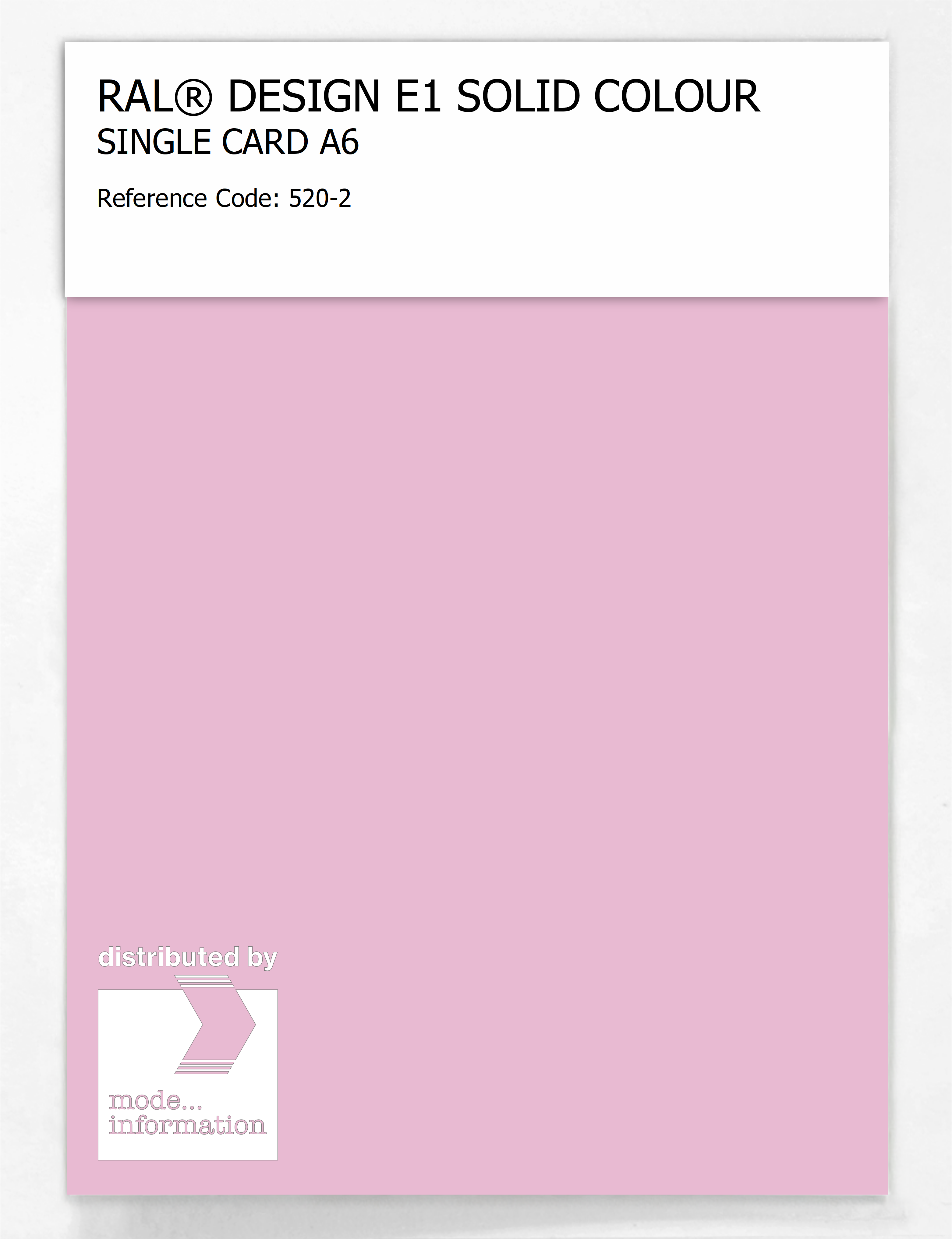 Artikelbild 1 des Artikels “RAL® EFFECT E1 SINGLE CARD 500 SERIES 520-2 “