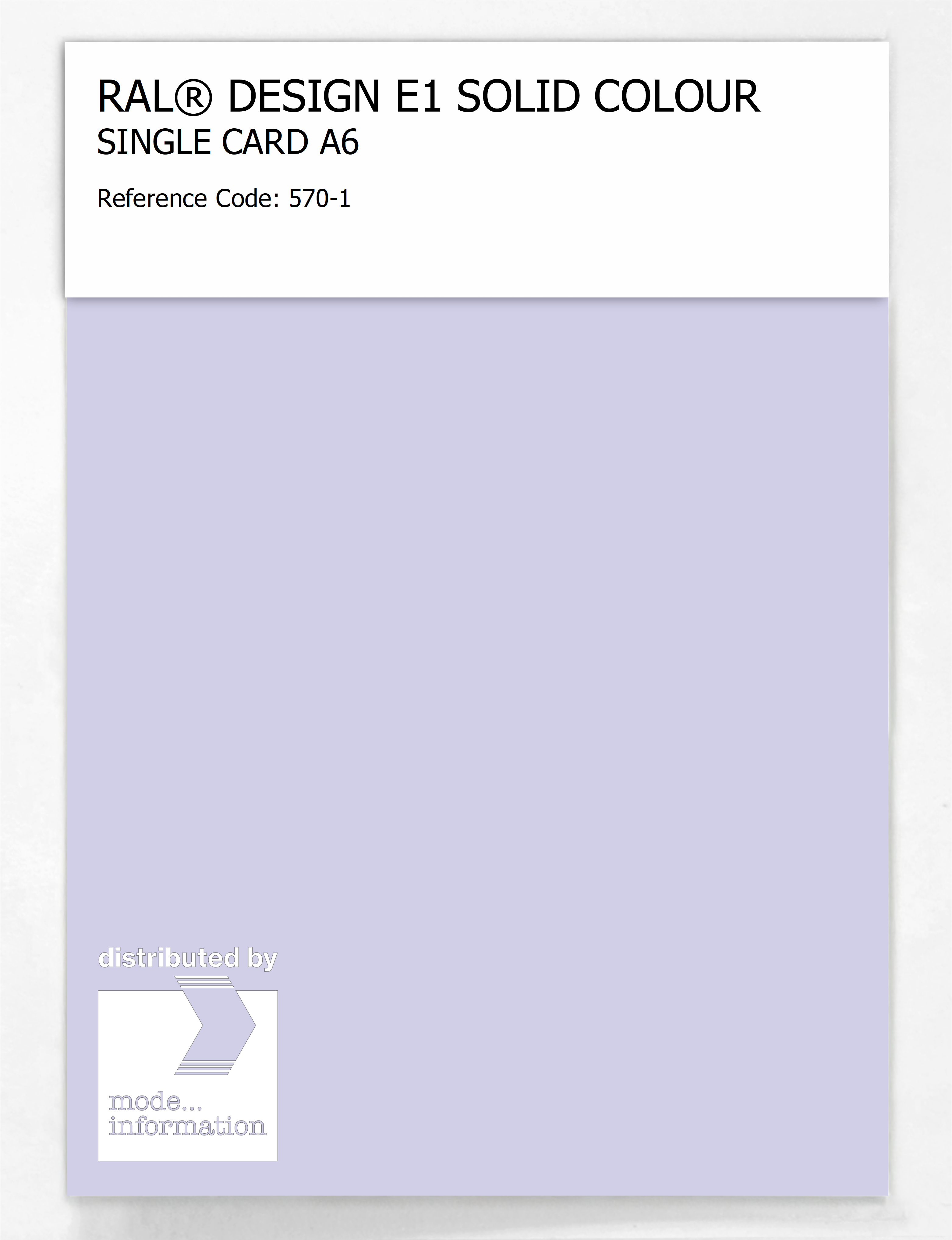 Artikelbild 1 des Artikels “RAL® EFFECT E1 SINGLE CARD 500 SERIES 570-1 “