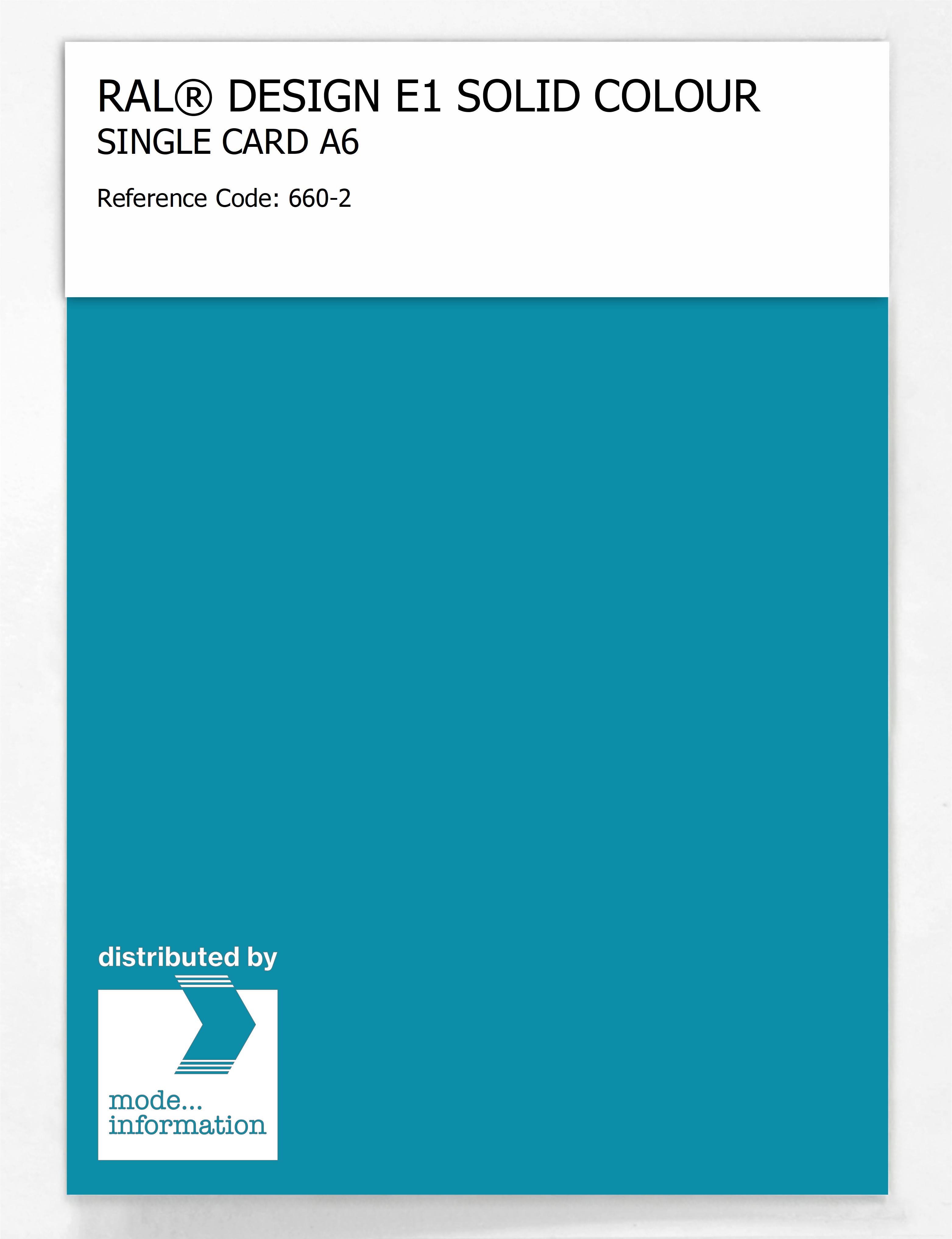 Artikelbild 1 des Artikels “RAL® EFFECT E1 SINGLE CARD 600 SERIES 660-2 “