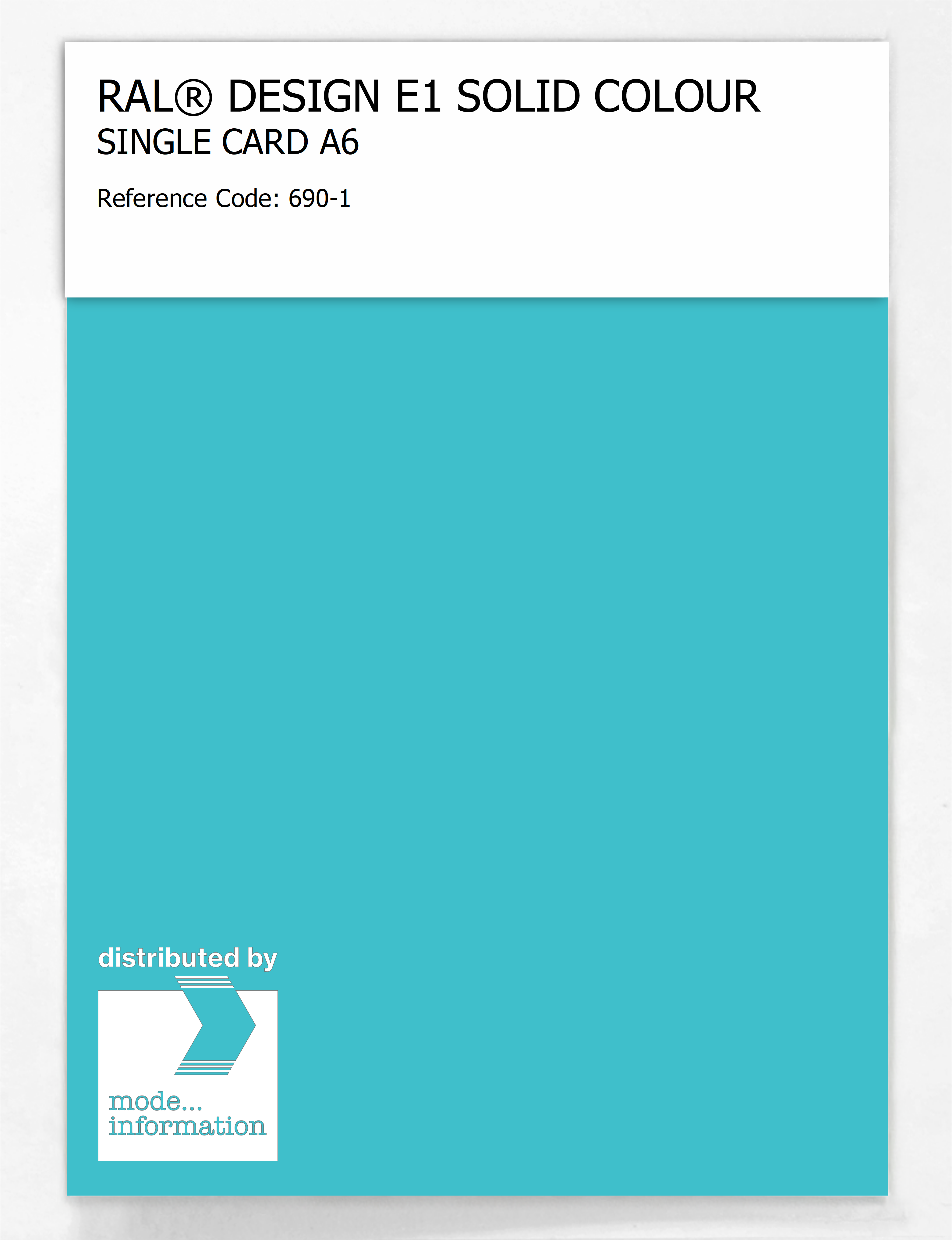 Product image 1 of the product “RAL® EFFECT E1 SINGLE CARD 600 SERIES 690-1 ”