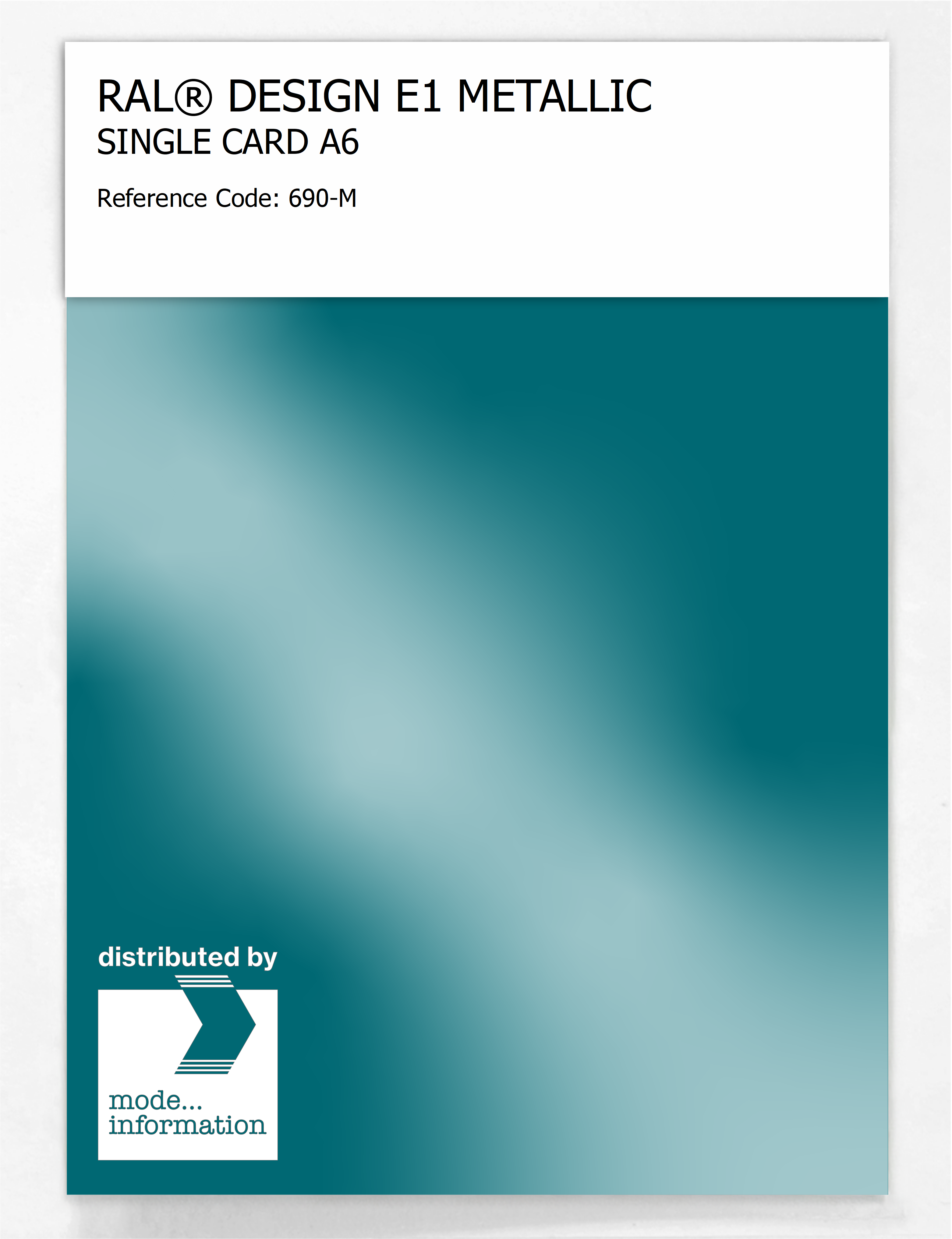 Product image 1 of the product “RAL® EFFECT E1 SINGLE CARD 600 SERIES 690-M METALLIC ”