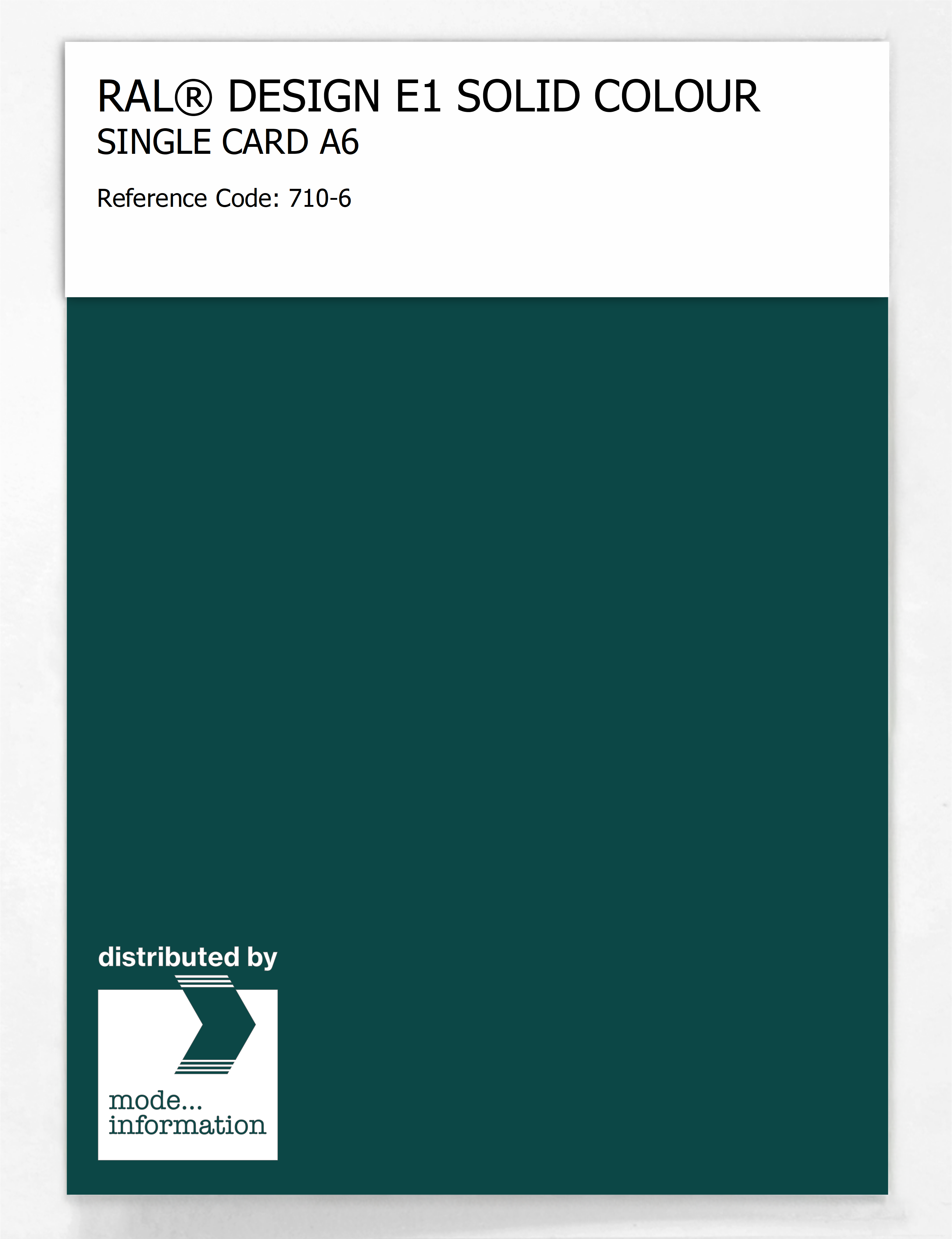 Product image 1 of the product “RAL® EFFECT E1 SINGLE CARD 700 SERIES 710-6 ”