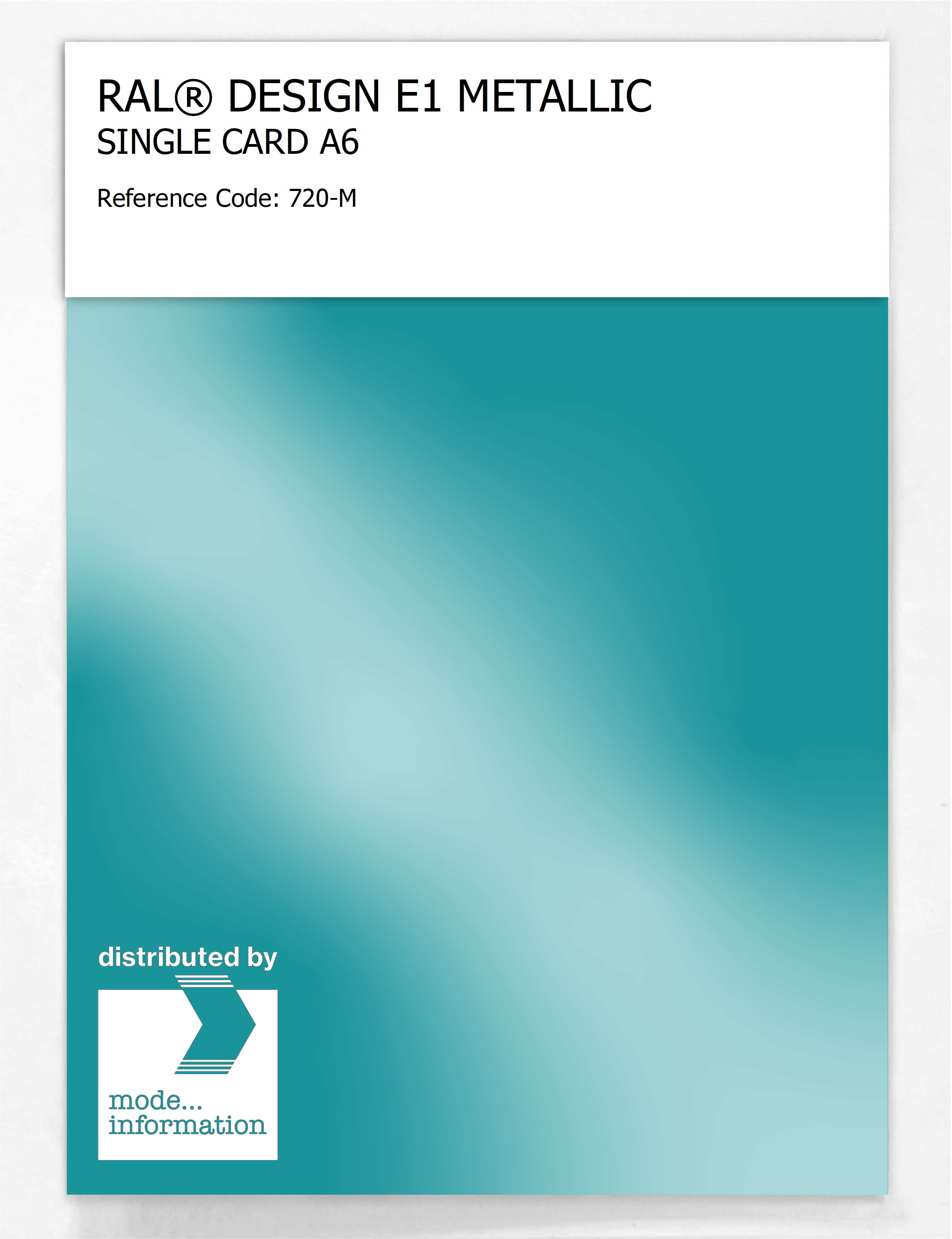 Product image 1 of the product “RAL® EFFECT E1 SINGLE CARD 700 SERIES 720-M METALLIC ”
