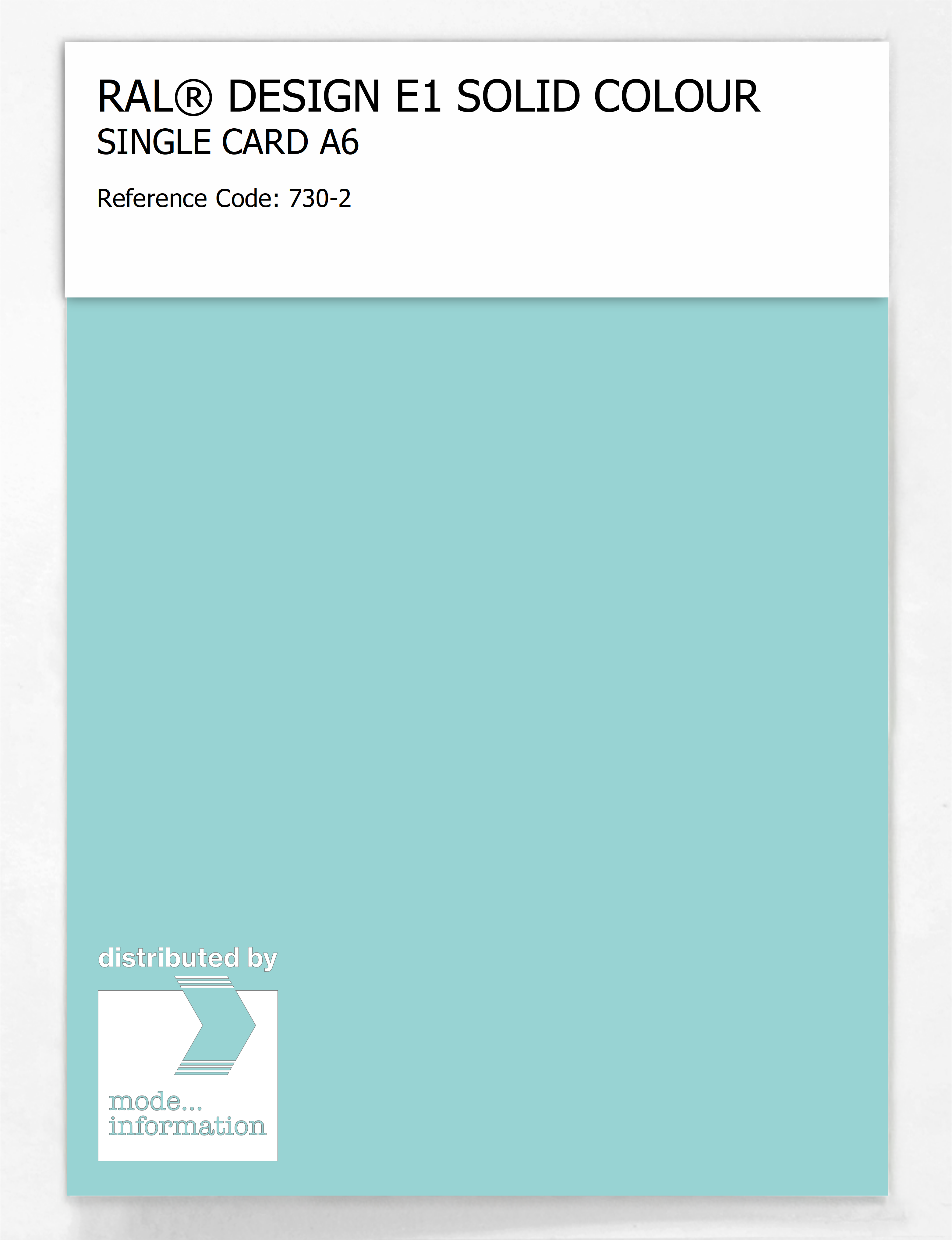 Product image 1 of the product “RAL® EFFECT E1 SINGLE CARD 700 SERIES 730-2 ”