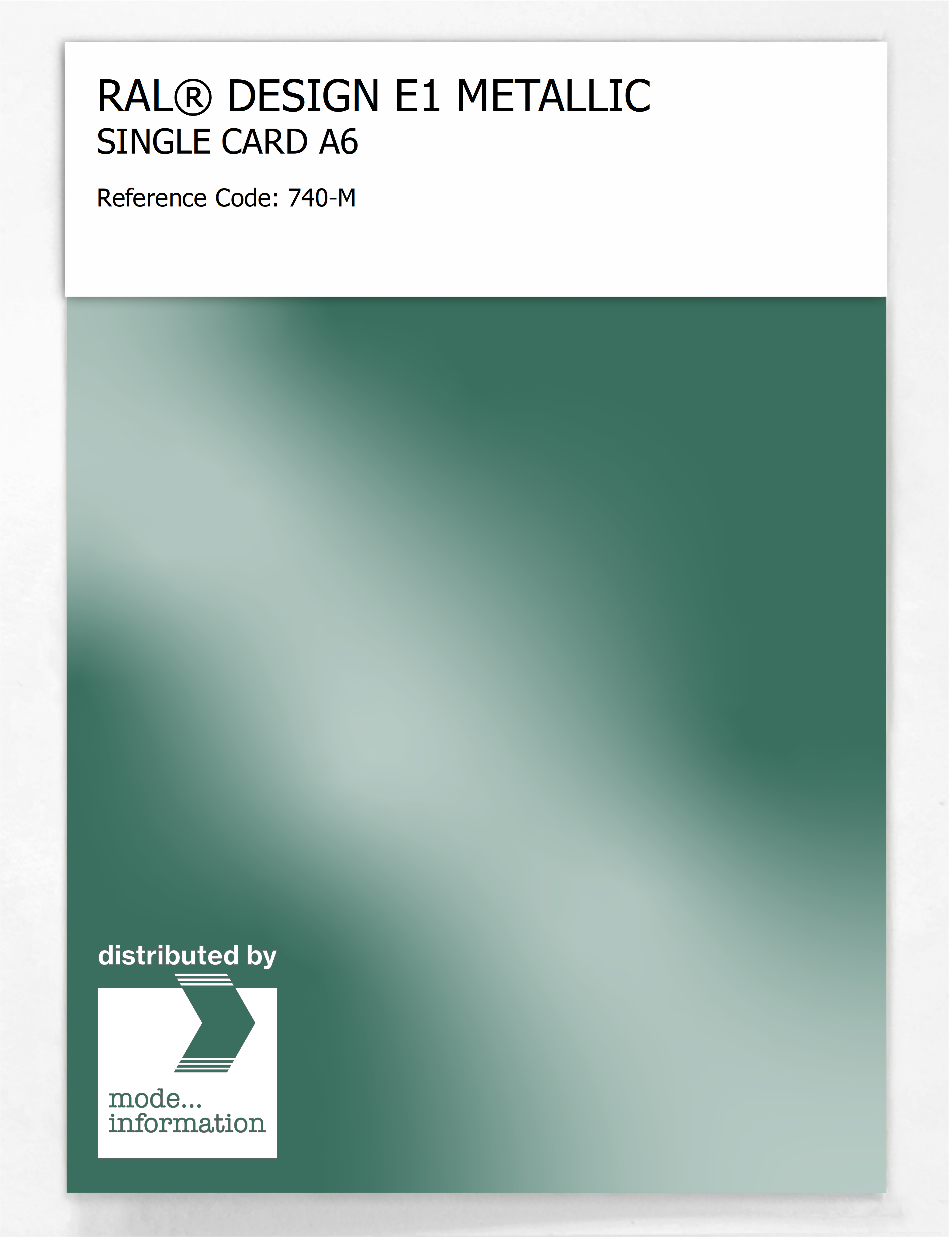 Product image 1 of the product “RAL® EFFECT E1 SINGLE CARD 700 SERIES 740-M METALLIC ”