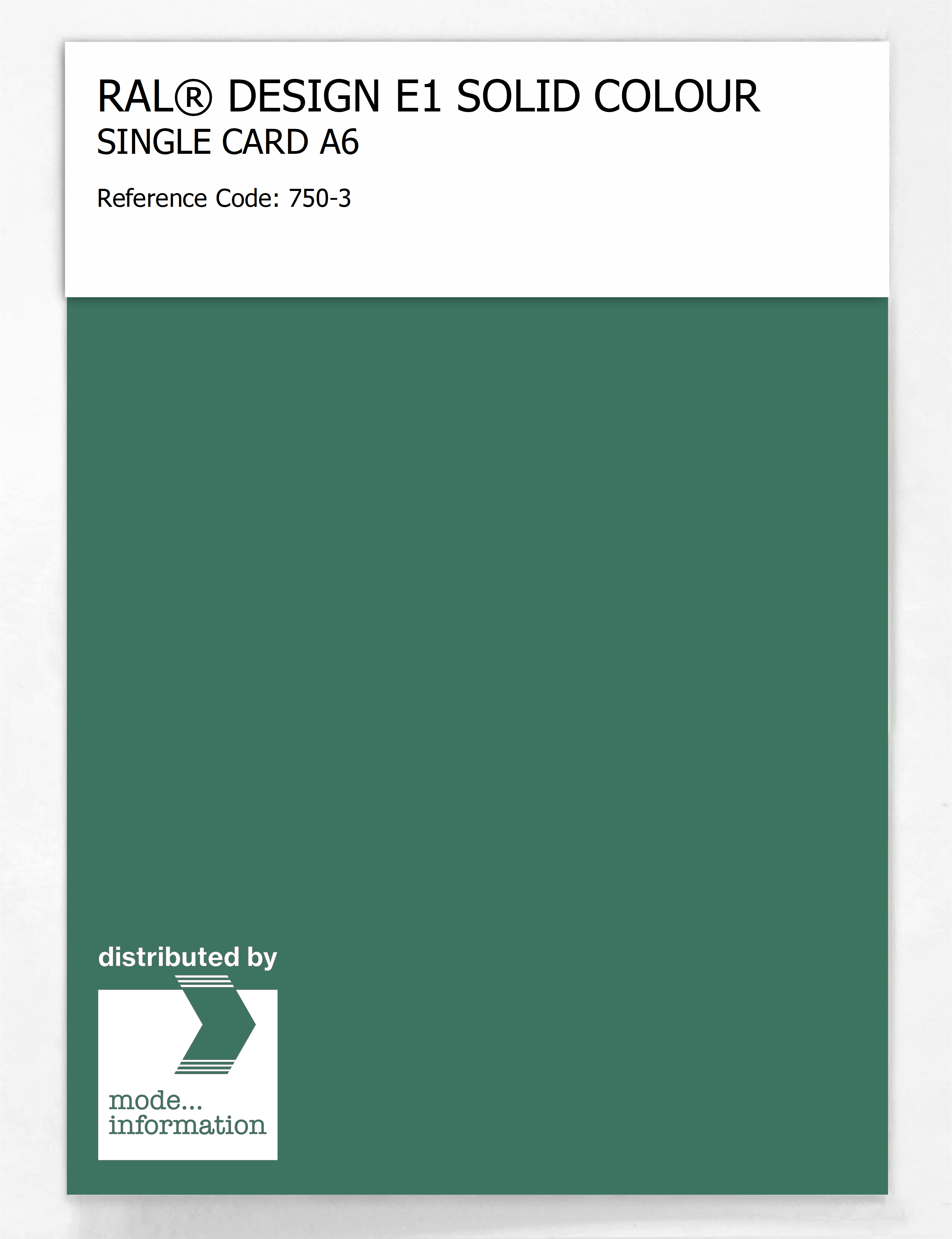 Product image 1 of the product “RAL® EFFECT E1 SINGLE CARD 700 SERIES 750-3 ”