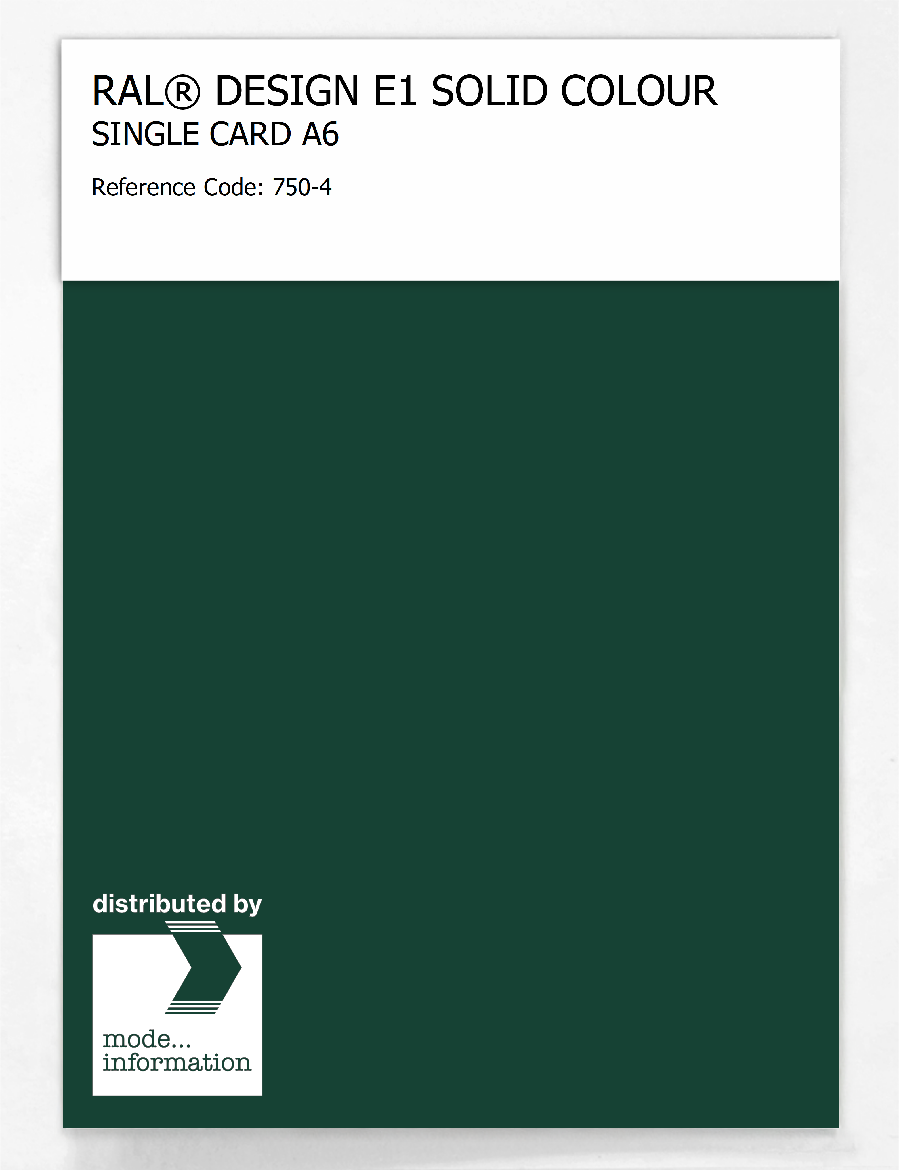 Artikelbild 1 des Artikels “RAL® EFFECT E1 SINGLE CARD 700 SERIES 750-4 “