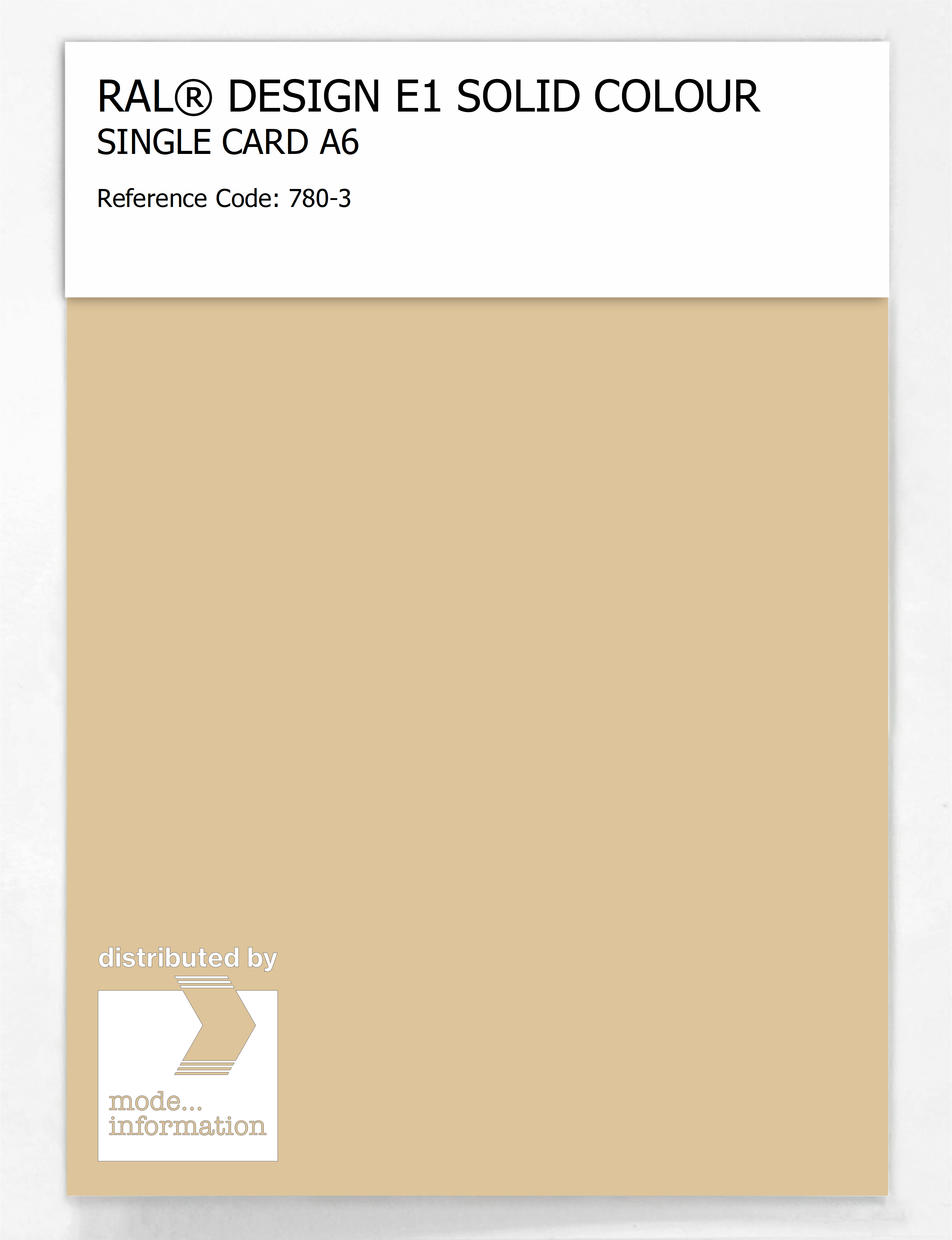 Artikelbild 1 des Artikels “RAL® EFFECT E1 SINGLE CARD 700 SERIES 780-3 “