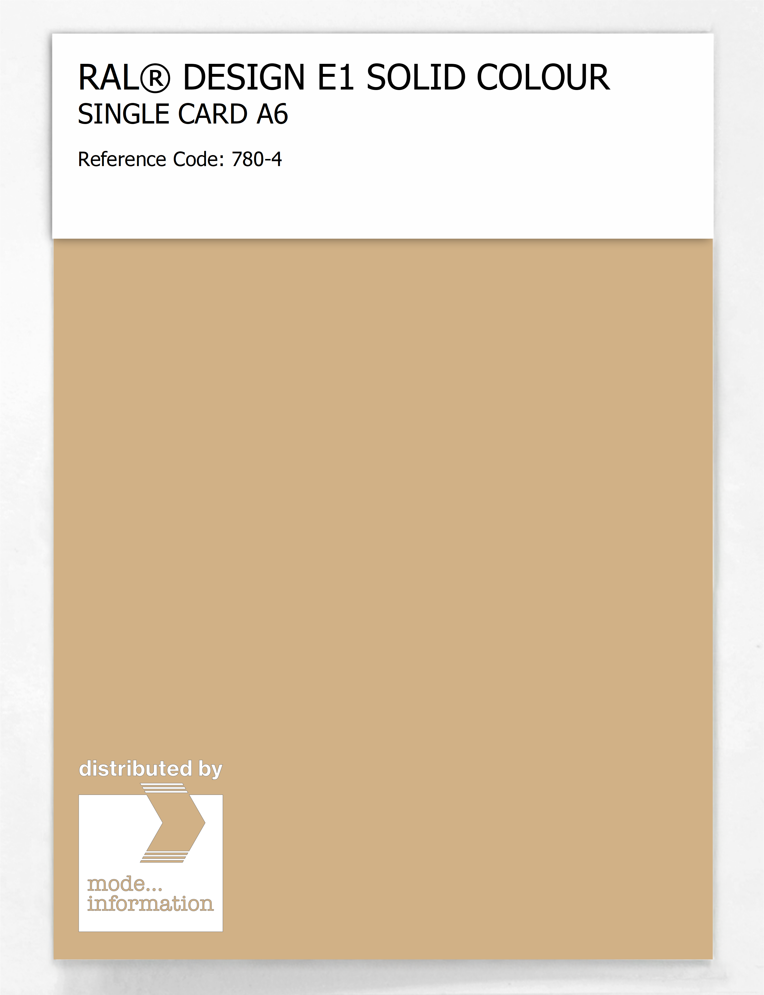 Product image 1 of the product “RAL® EFFECT E1 SINGLE CARD 700 SERIES 780-4 ”