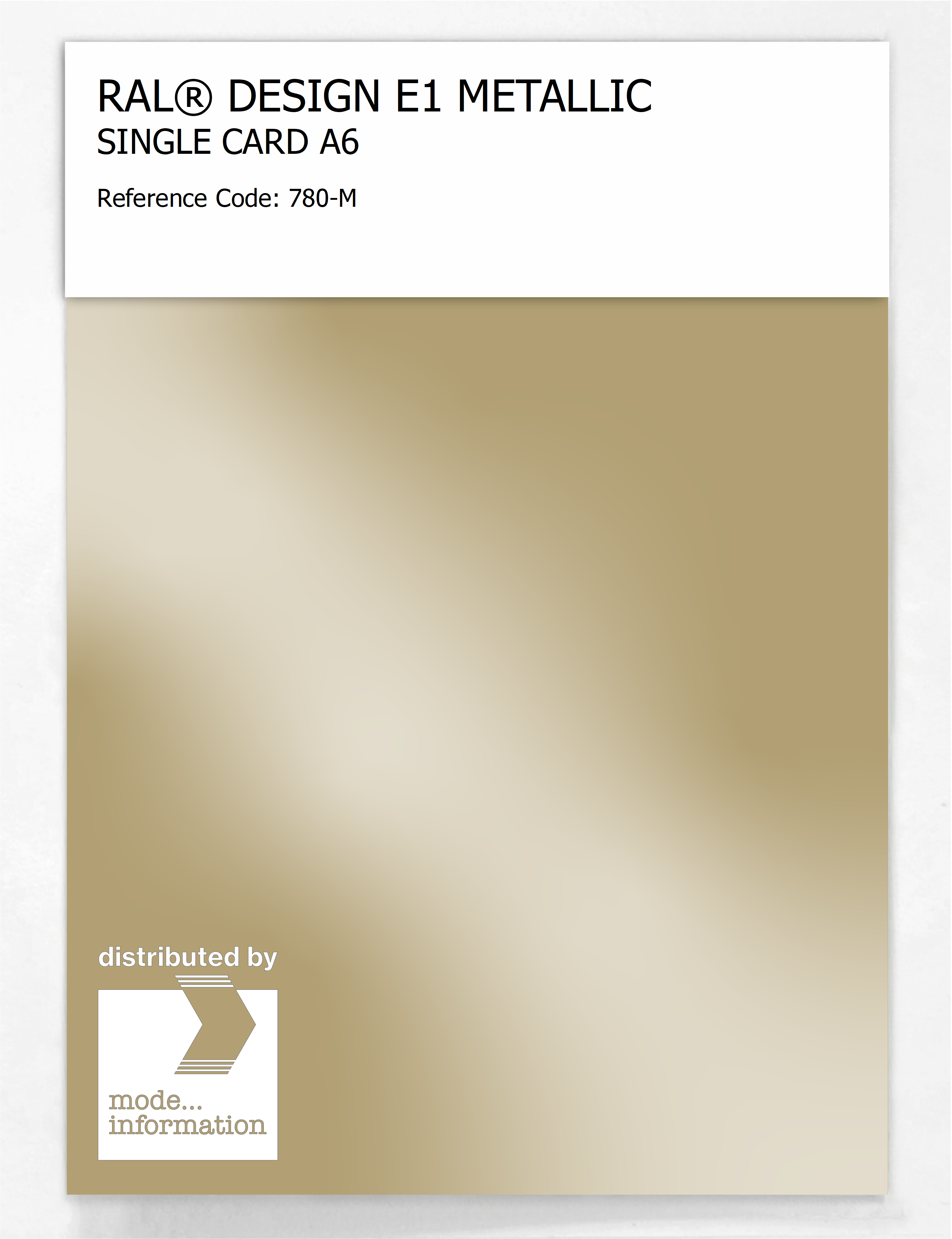 Artikelbild 1 des Artikels “RAL® EFFECT E1 SINGLE CARD 700 SERIES 780-M METALLIC “