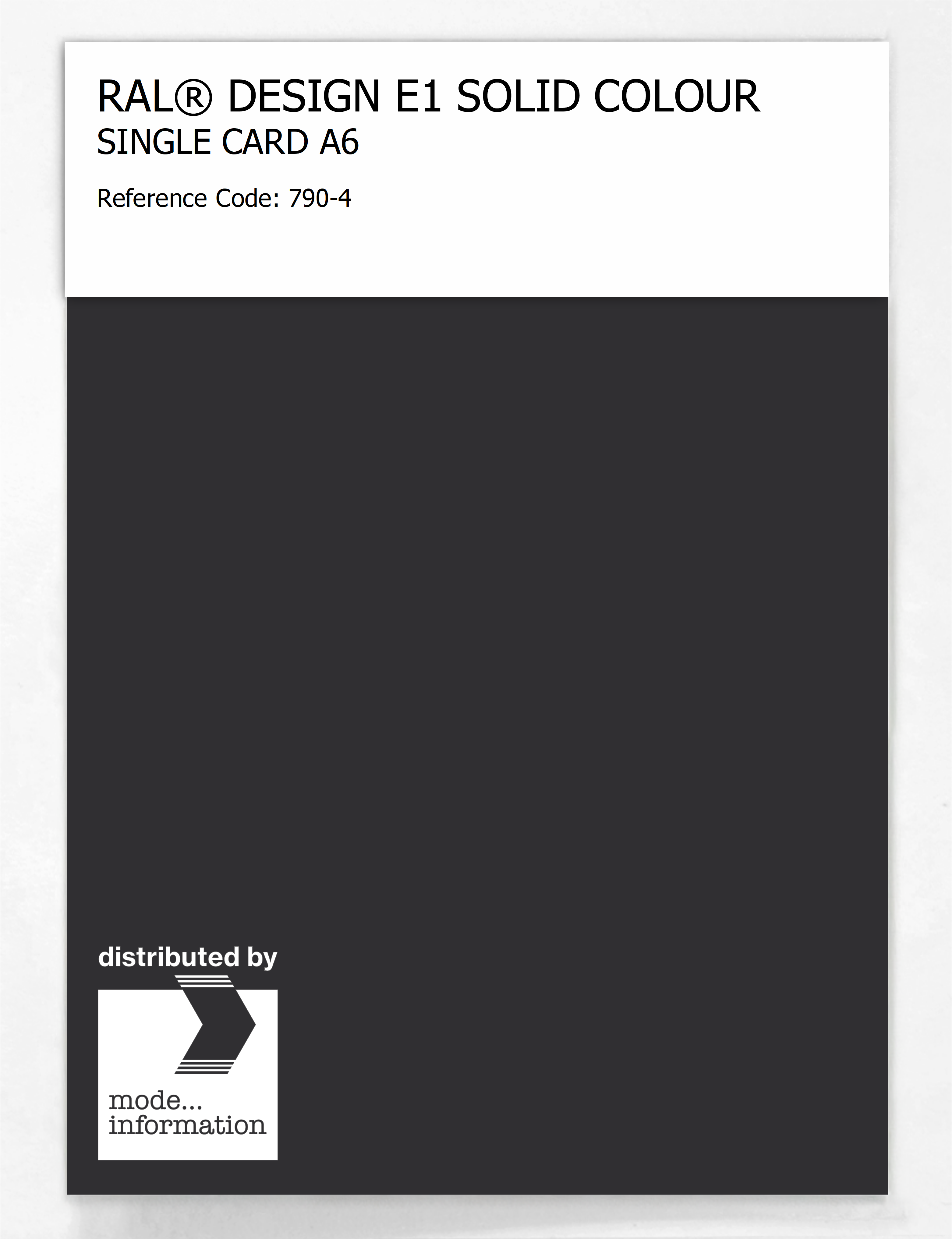 Product image 1 of the product “RAL® EFFECT E1 SINGLE CARD 700 SERIES 790-4 ”