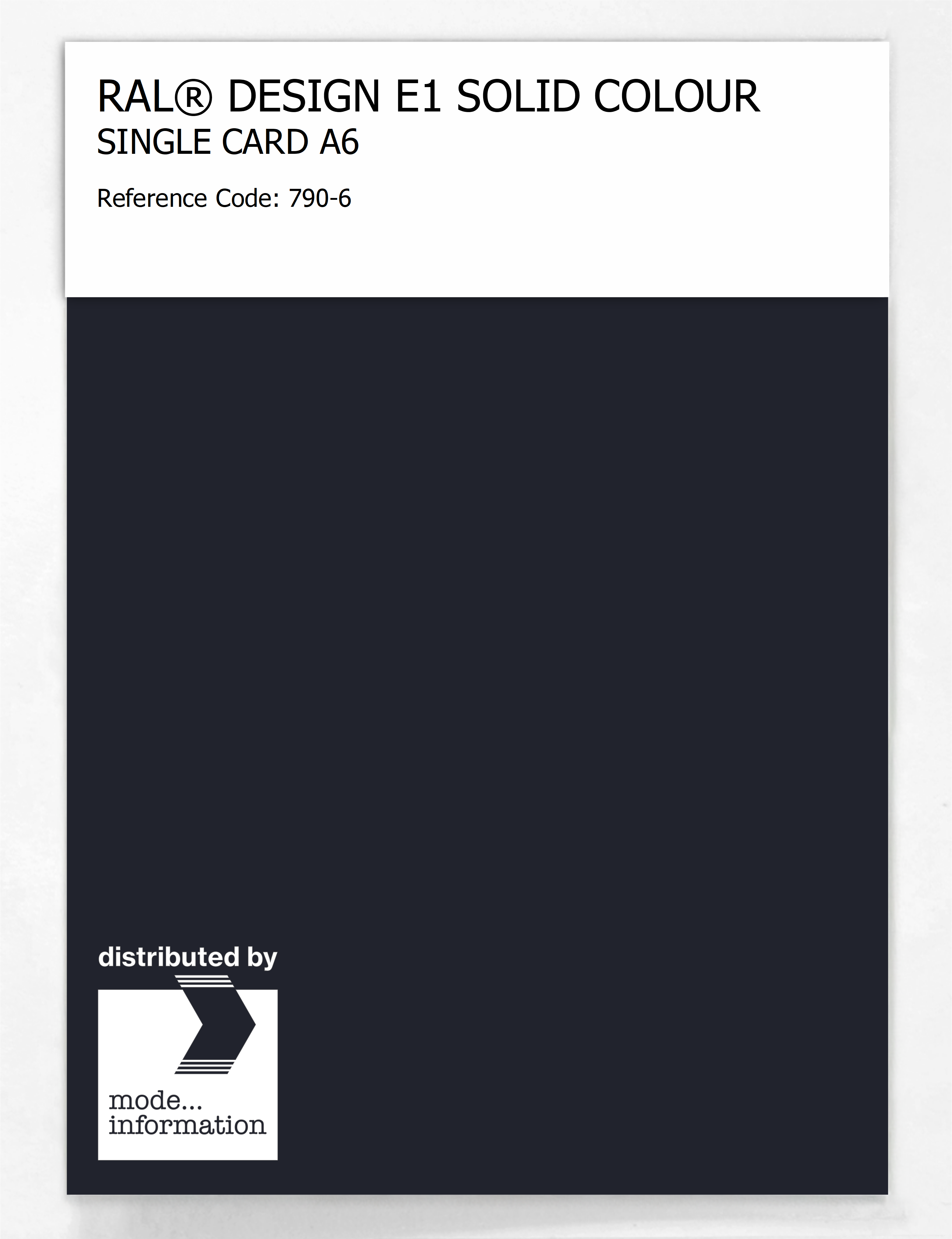 Artikelbild 1 des Artikels “RAL® EFFECT E1 SINGLE CARD 700 SERIES 790-6 “