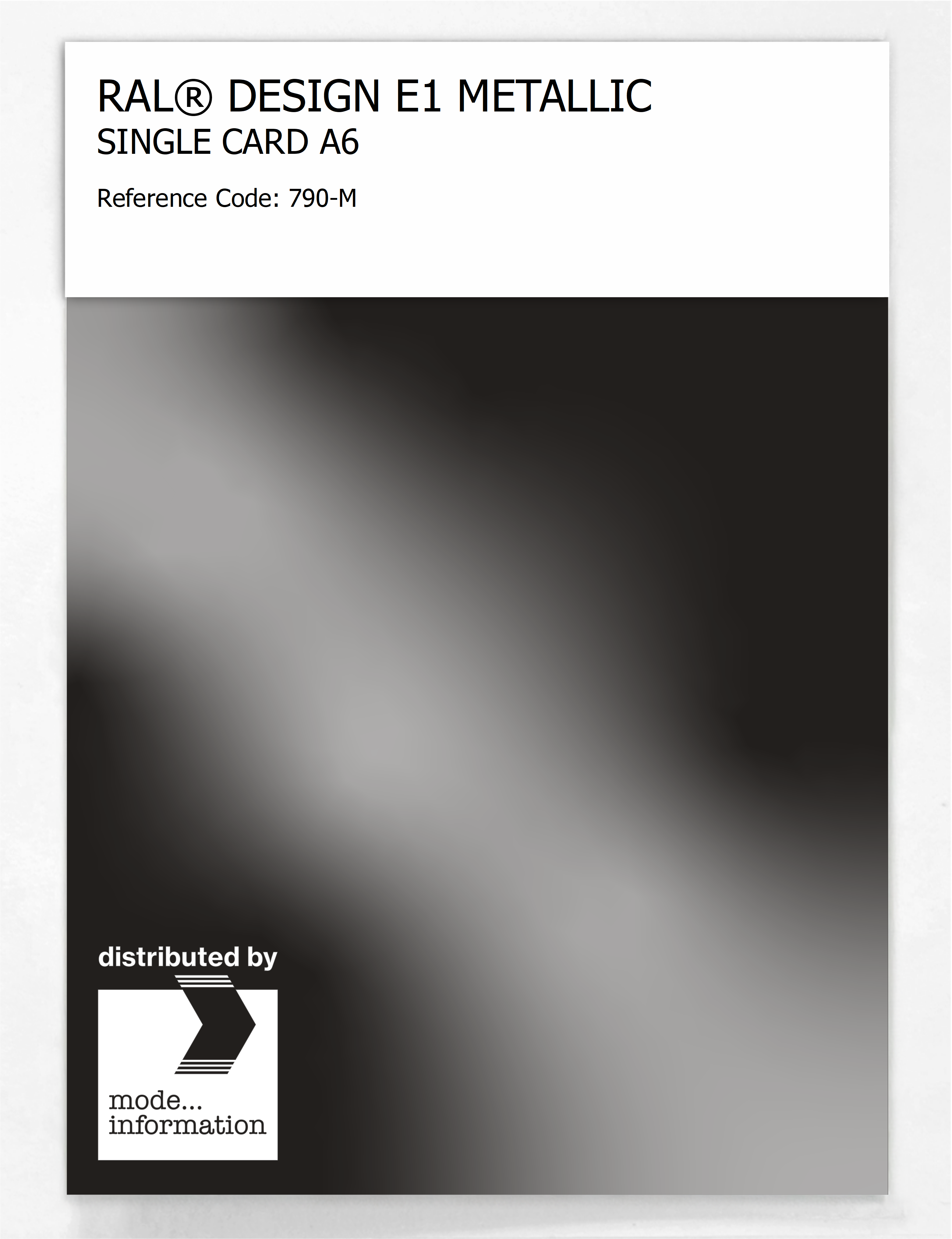Product image 1 of the product “RAL® EFFECT E1 SINGLE CARD 700 SERIES 790-M METALLIC ”