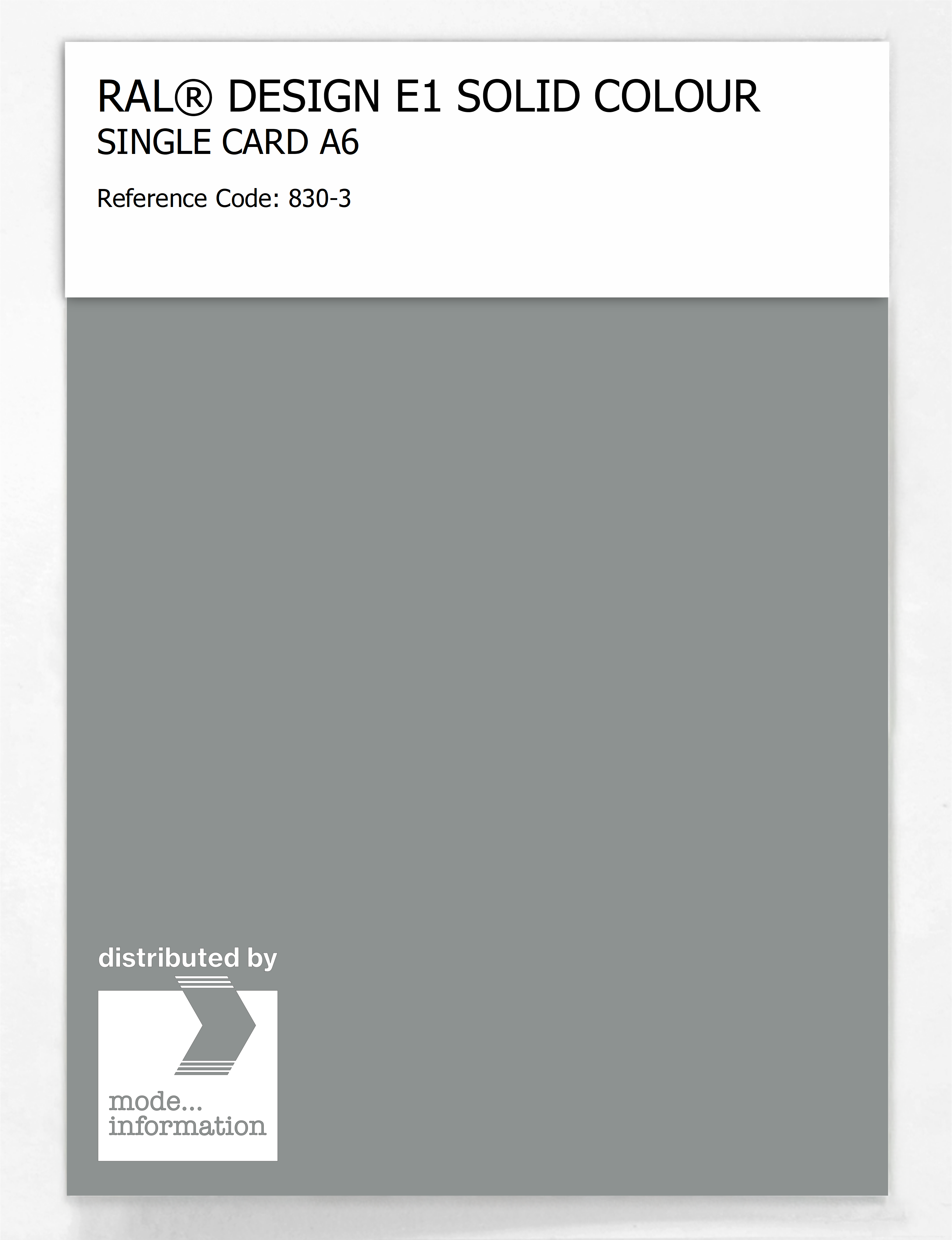 Artikelbild 1 des Artikels “RAL® EFFECT E1 SINGLE CARD 800 SERIES 830-3 “