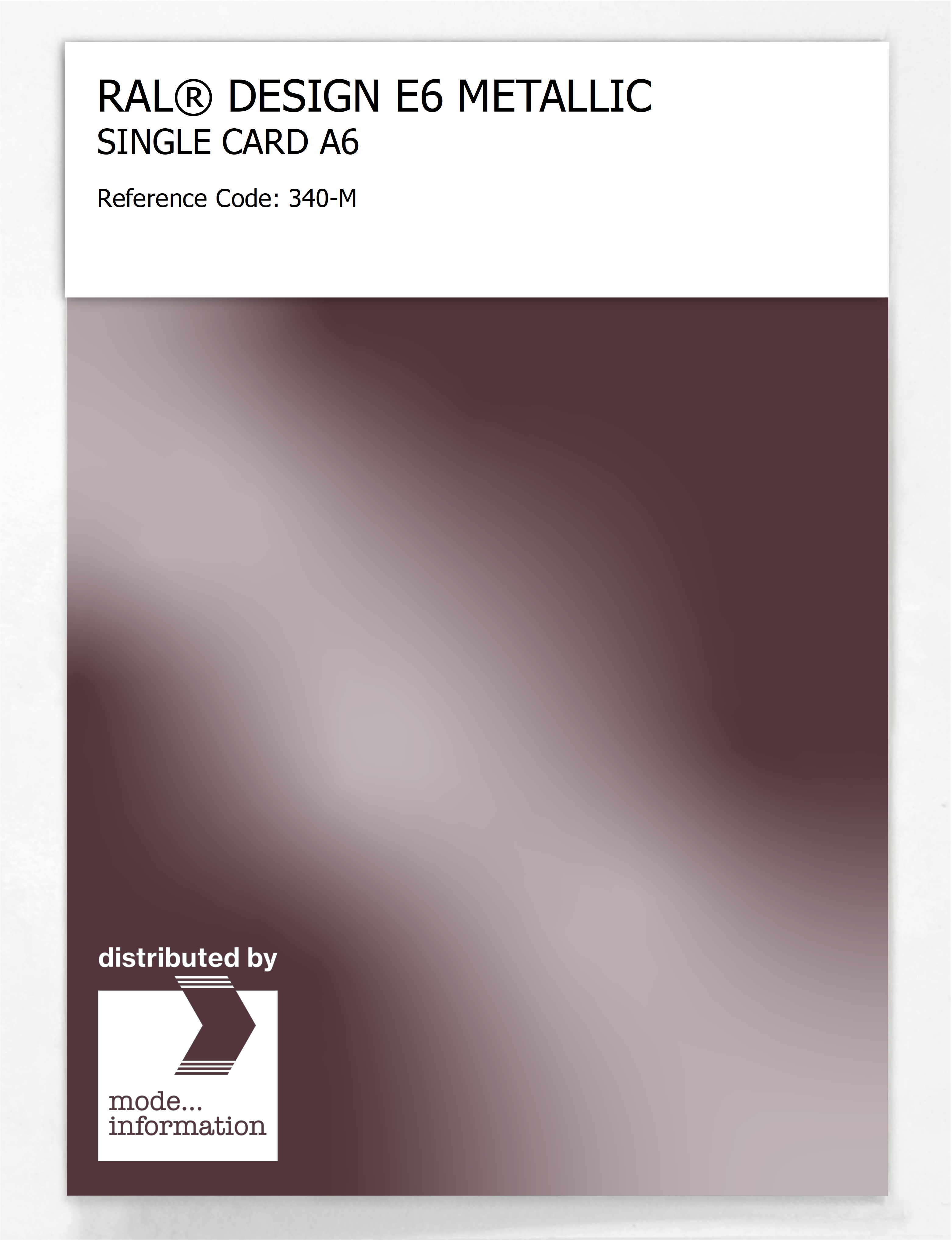 Artikelbild 1 des Artikels “RAL® EFFECT E6 SINGLE CARD 300 SERIES 340-M METALLIC “