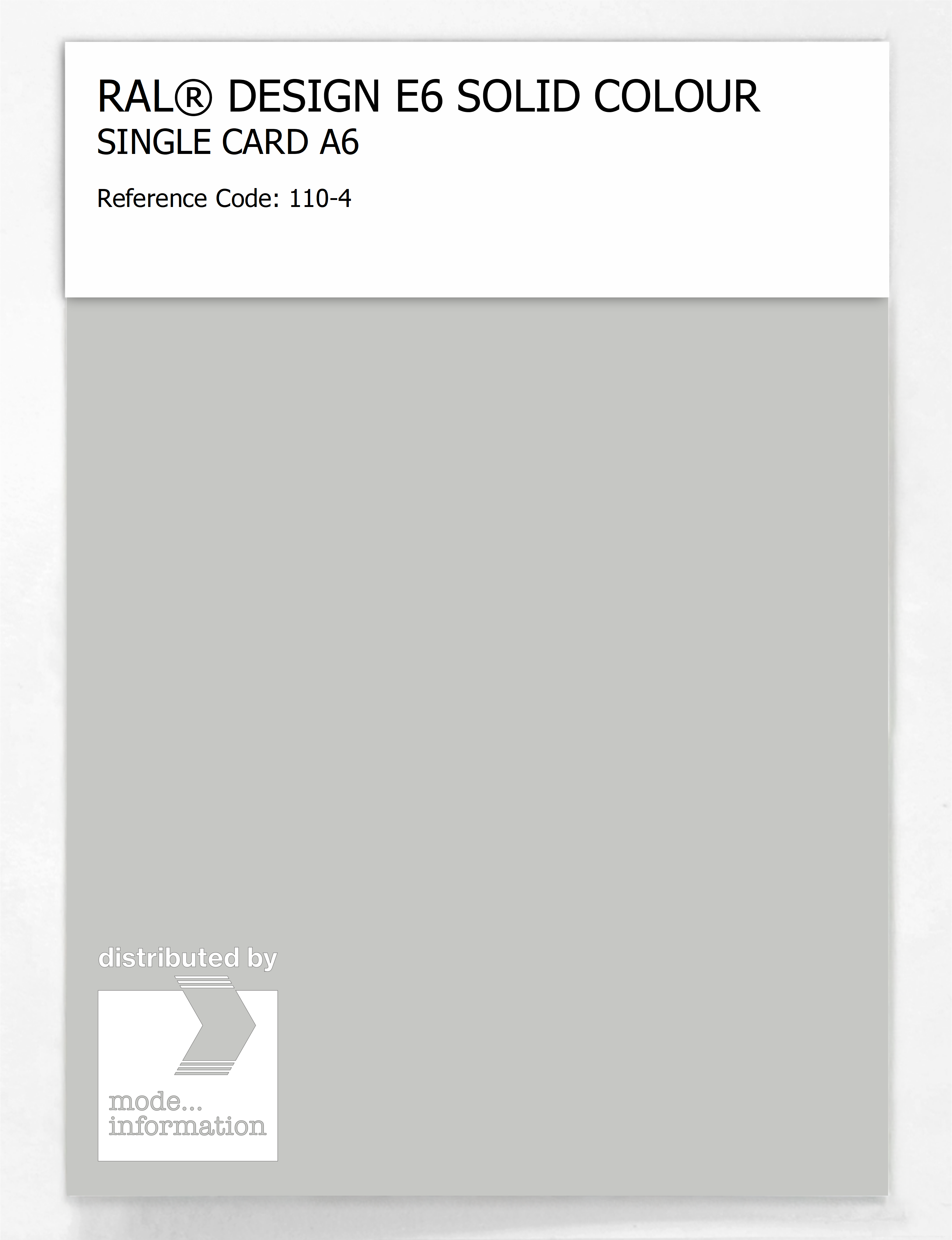 Product image 1 of the product “RAL® EFFECT E6 SINGLE SHEET 100 SERIES A6 110-4 ”