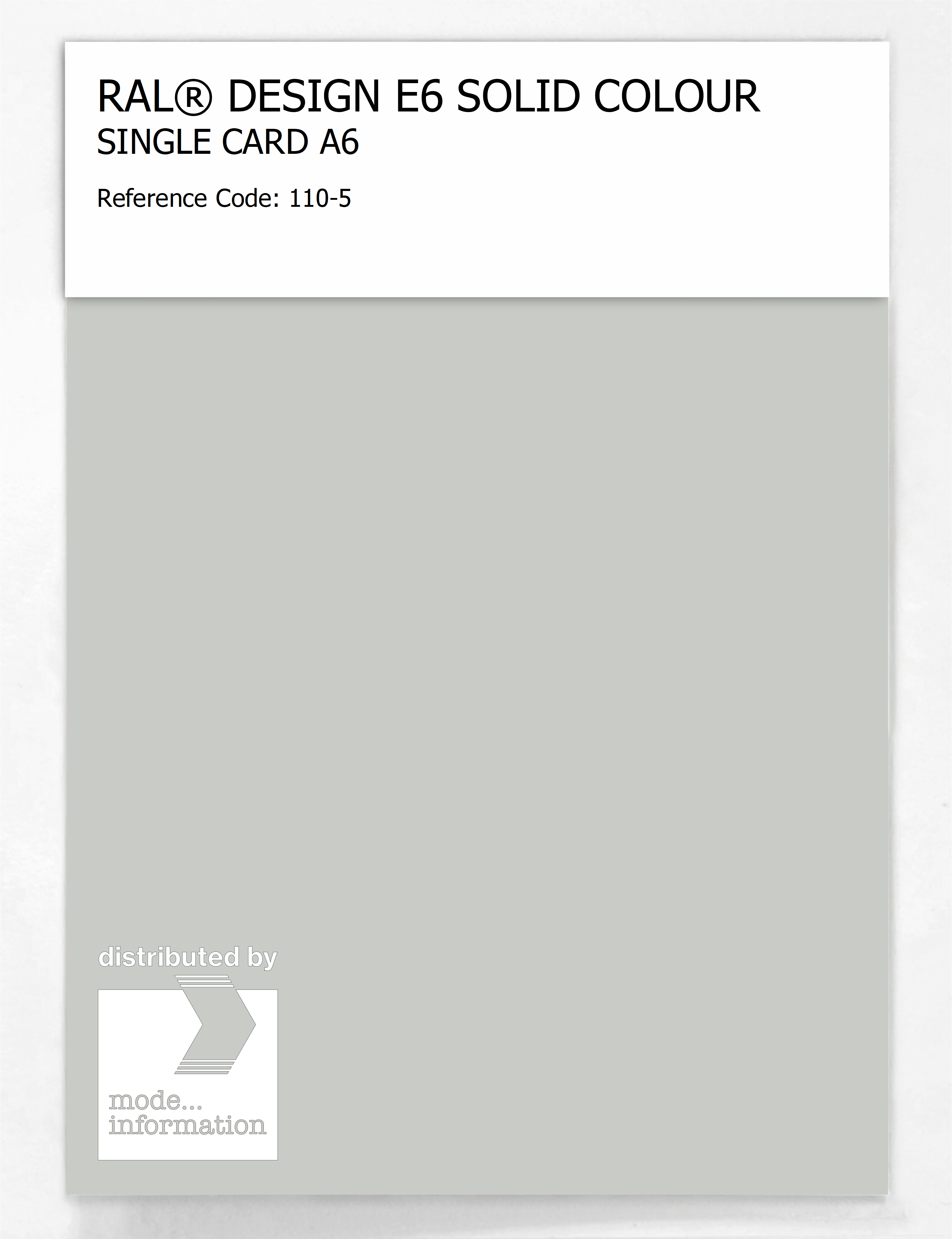 Product image 1 of the product “RAL® EFFECT E6 SINGLE SHEET 100 SERIES A6 110-5 ”