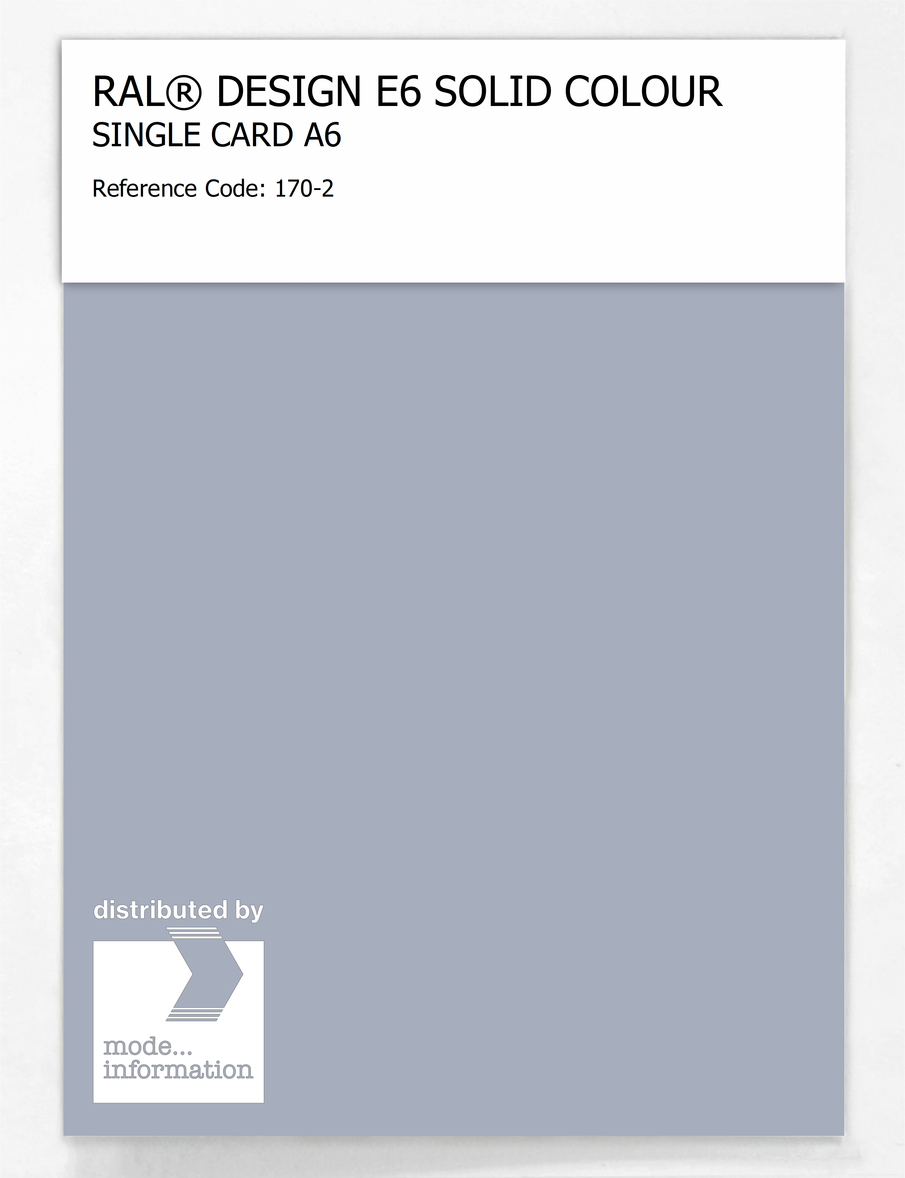 Product image 1 of the product “RAL® EFFECT E6 SINGLE SHEET 100 SERIES A6 170-2 ”