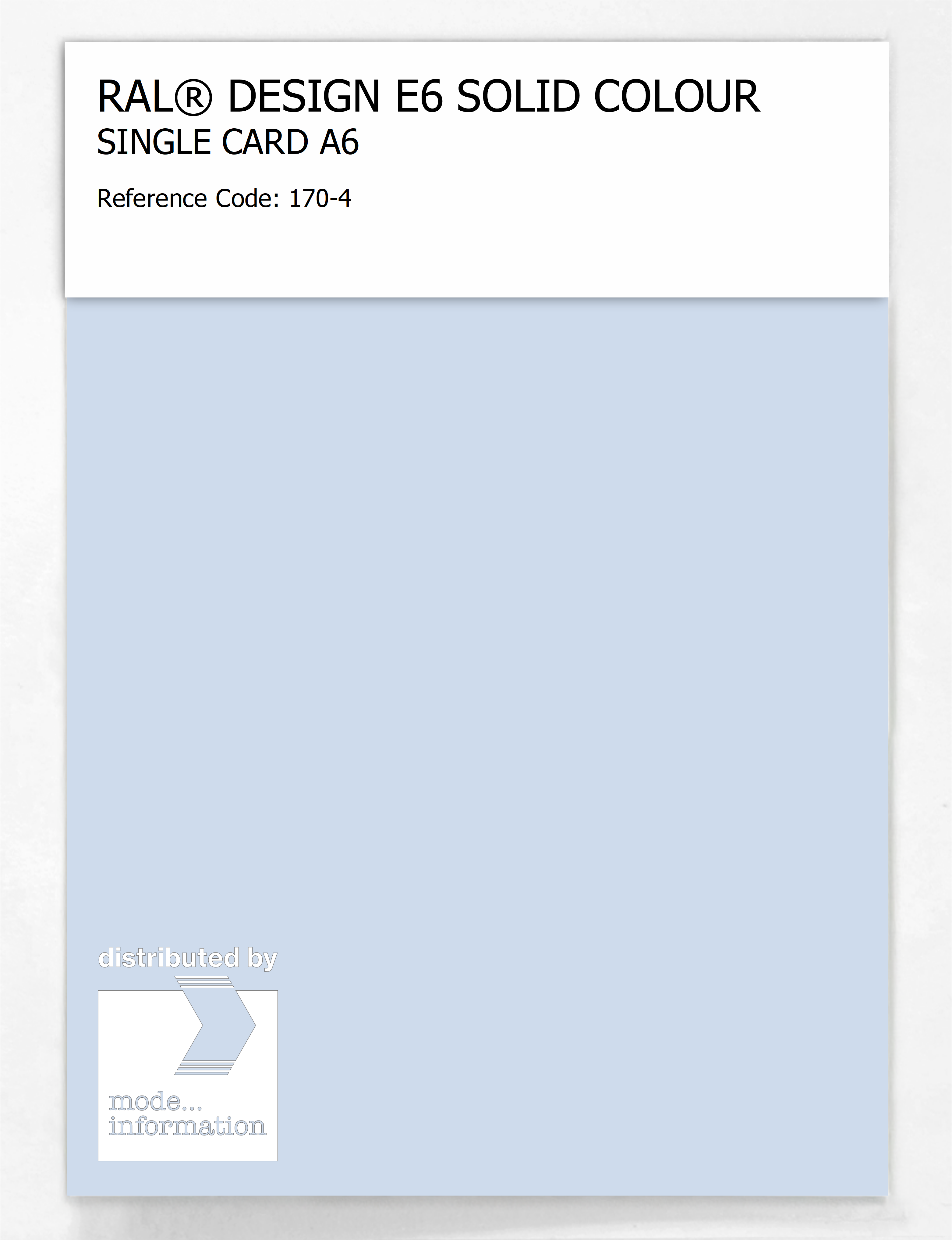 Product image 1 of the product “RAL® EFFECT E6 SINGLE SHEET 100 SERIES A6 170-4 ”