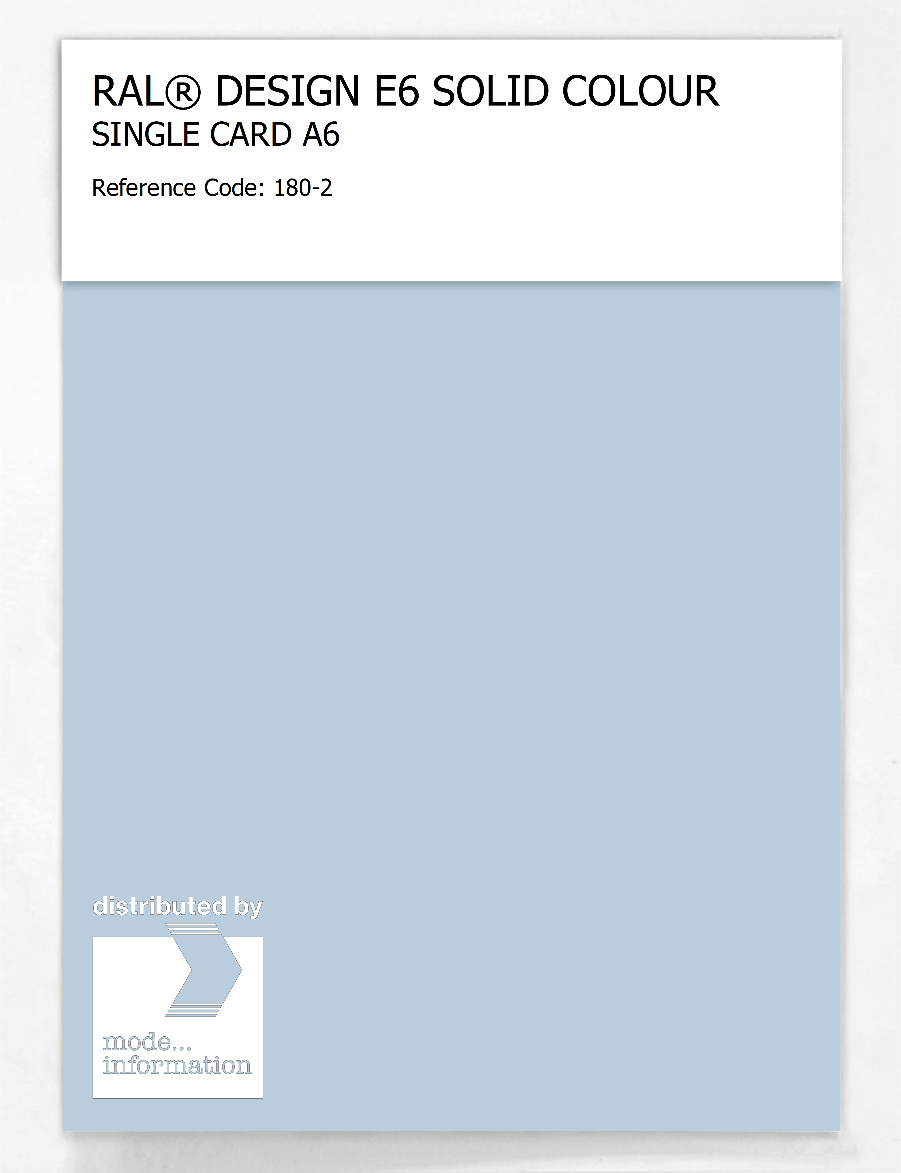Product image 1 of the product “RAL® EFFECT E6 SINGLE SHEET 100 SERIES A6 180-2 ”