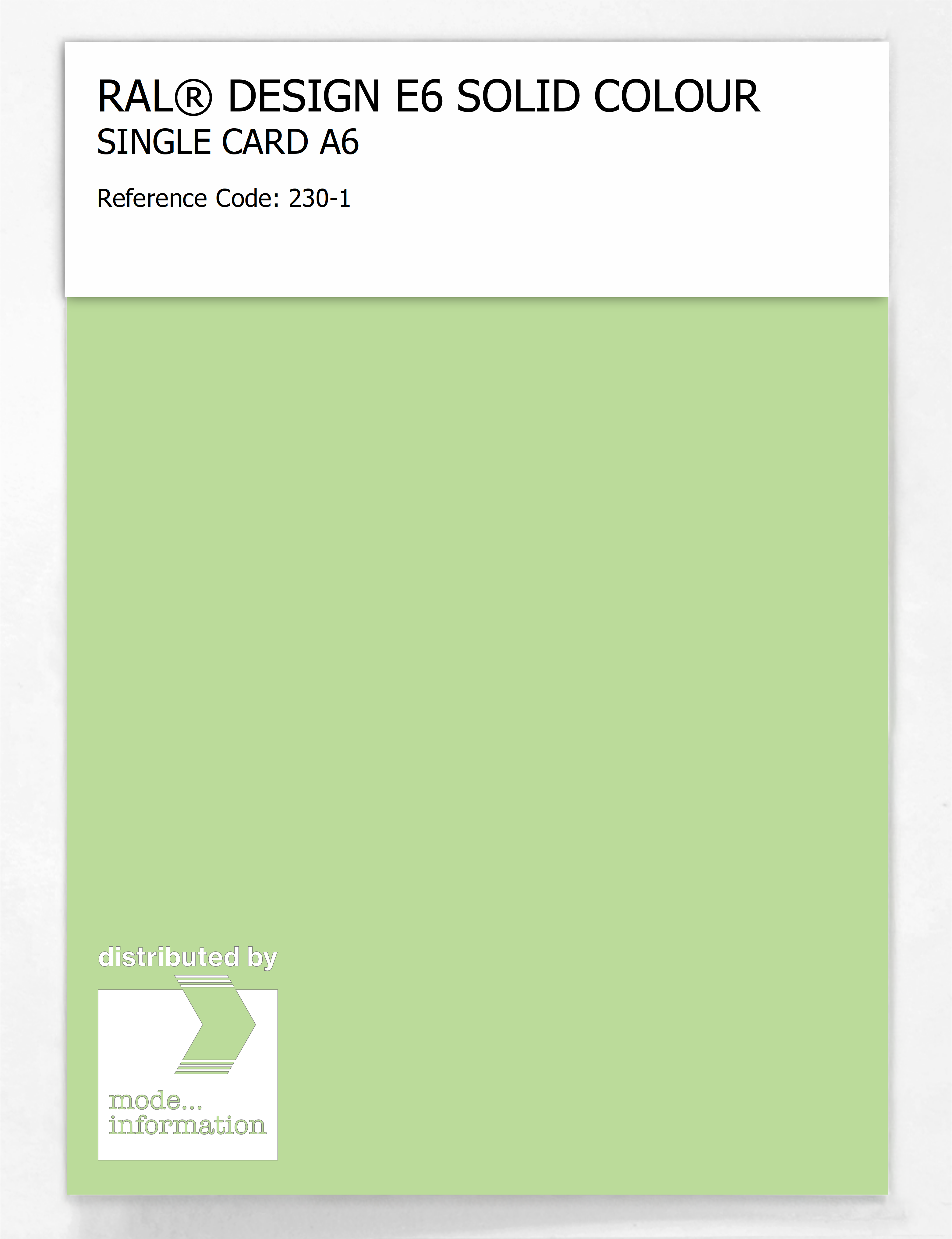 Product image 1 of the product “RAL® EFFECT E6 SINGLE SHEET 200 SERIES A6 230-1 ”
