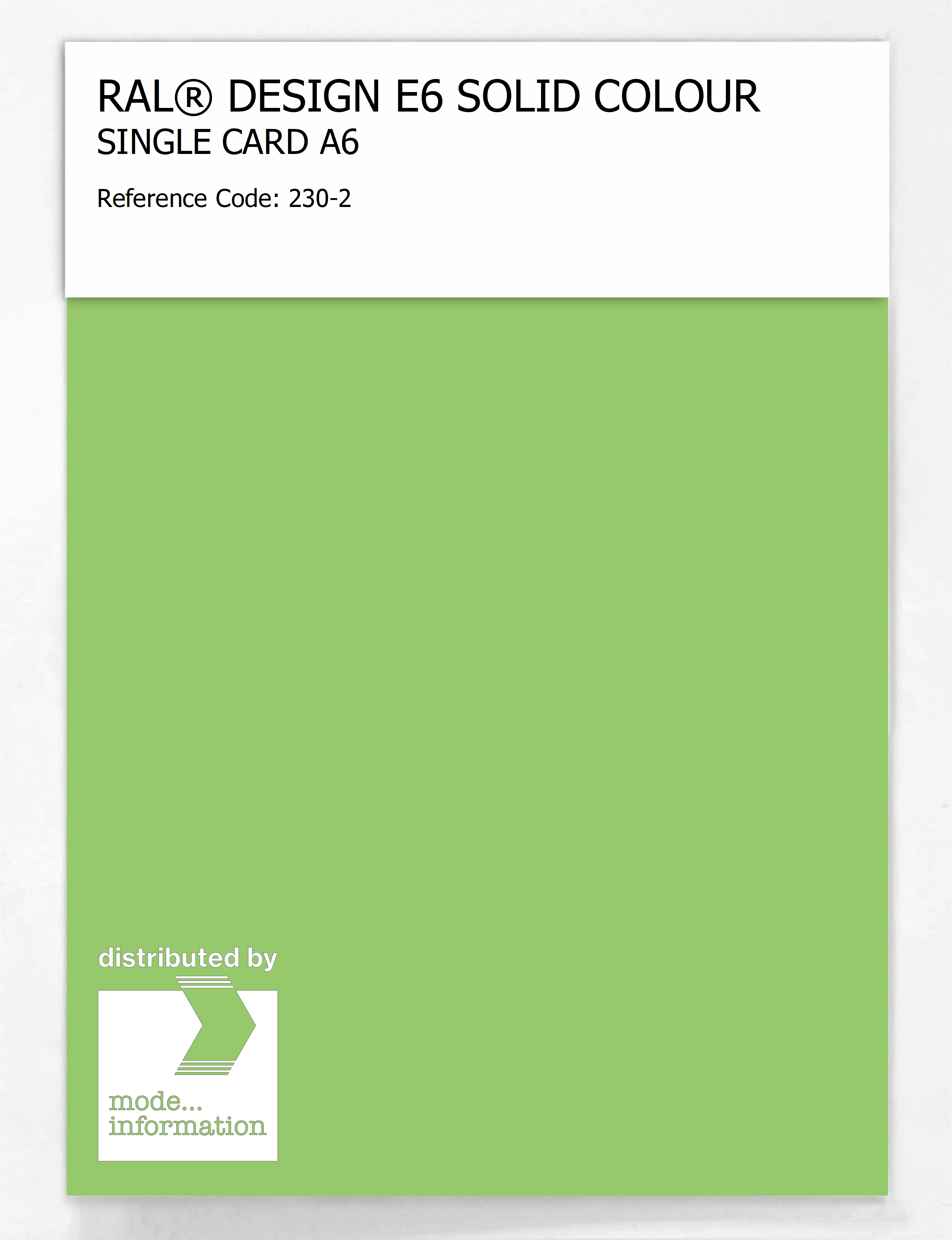 Product image 1 of the product “RAL® EFFECT E6 SINGLE SHEET 200 SERIES A6 230-2 ”