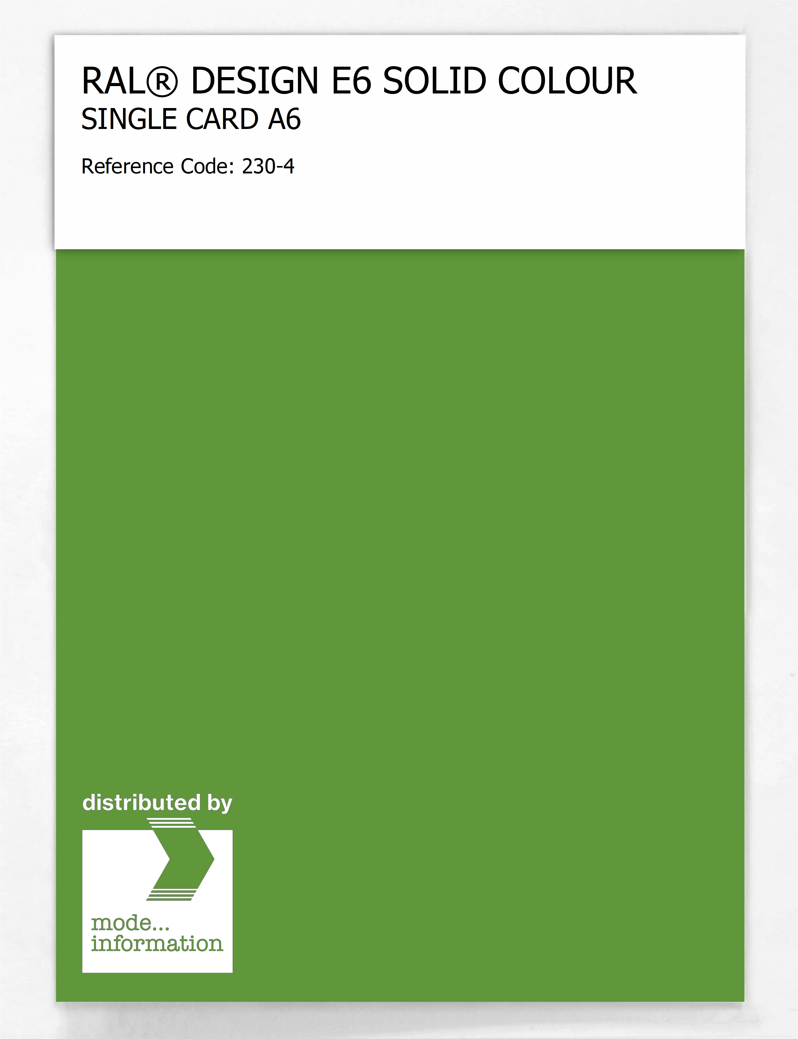 Product image 1 of the product “RAL® EFFECT E6 SINGLE SHEET 200 SERIES A6 230-4 ”