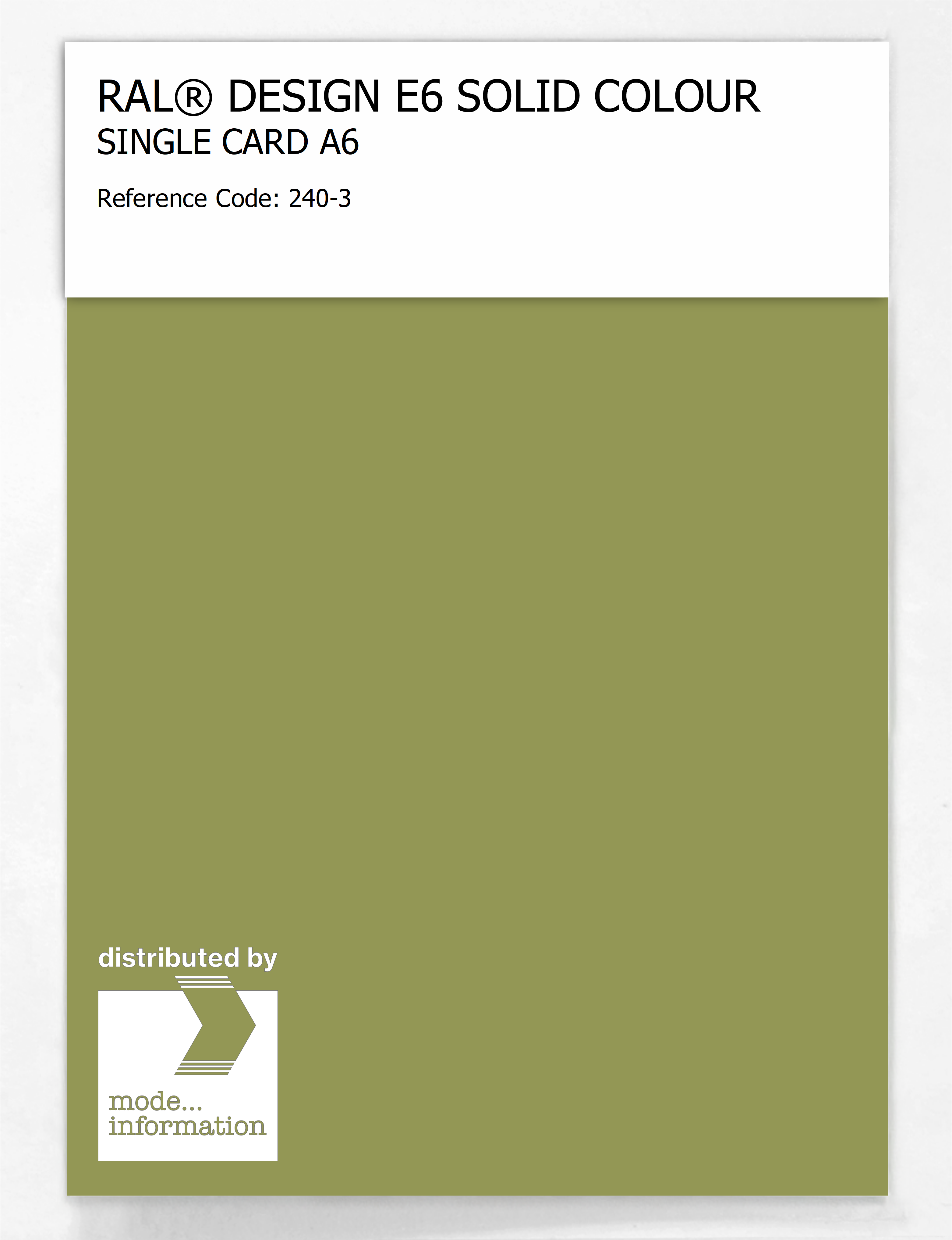 Artikelbild 1 des Artikels “RAL® EFFECT E6 SINGLE SHEET 200 SERIES A6 240-3 “