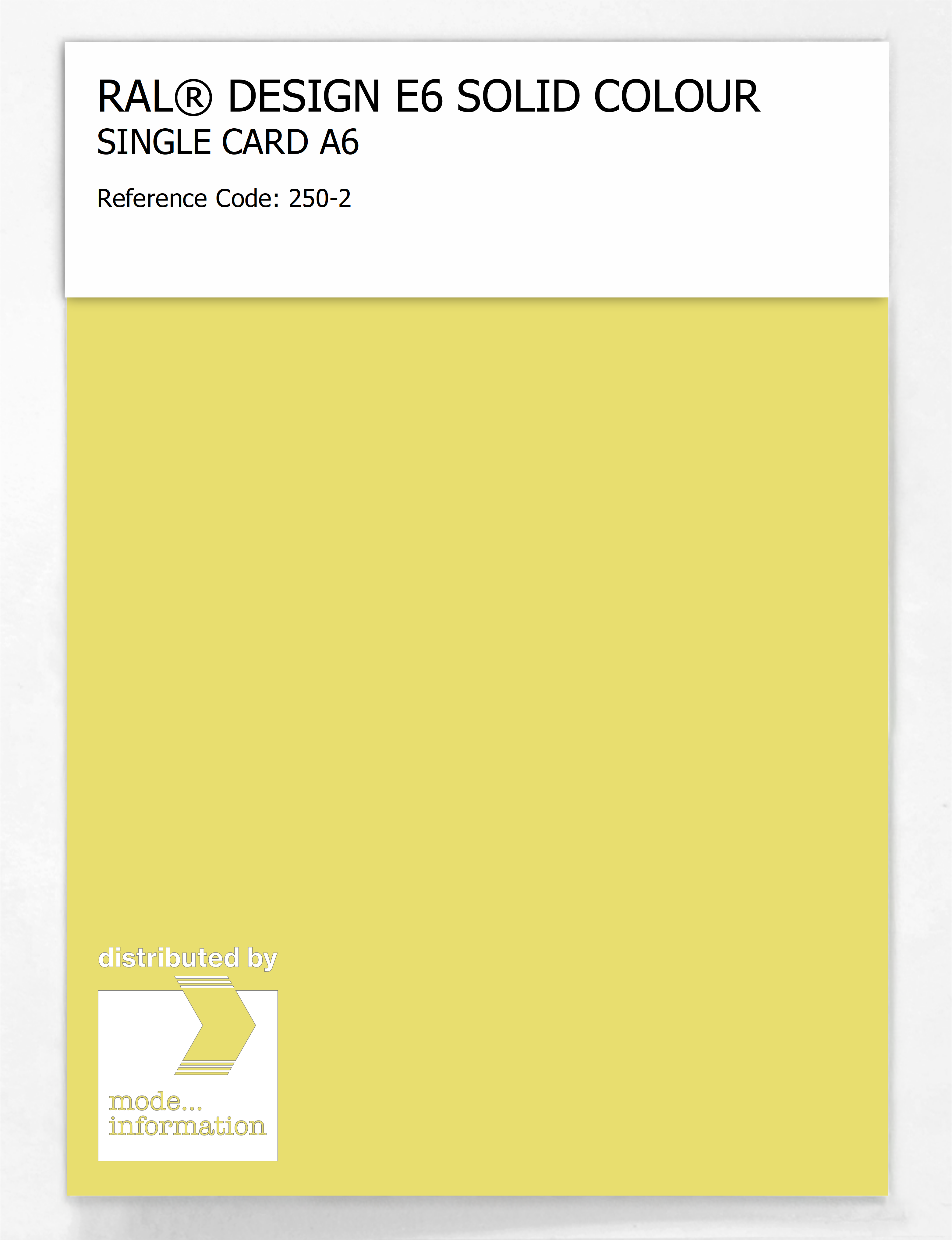 Product image 1 of the product “RAL® EFFECT E6 SINGLE SHEET 200 SERIES A6 250-2 ”