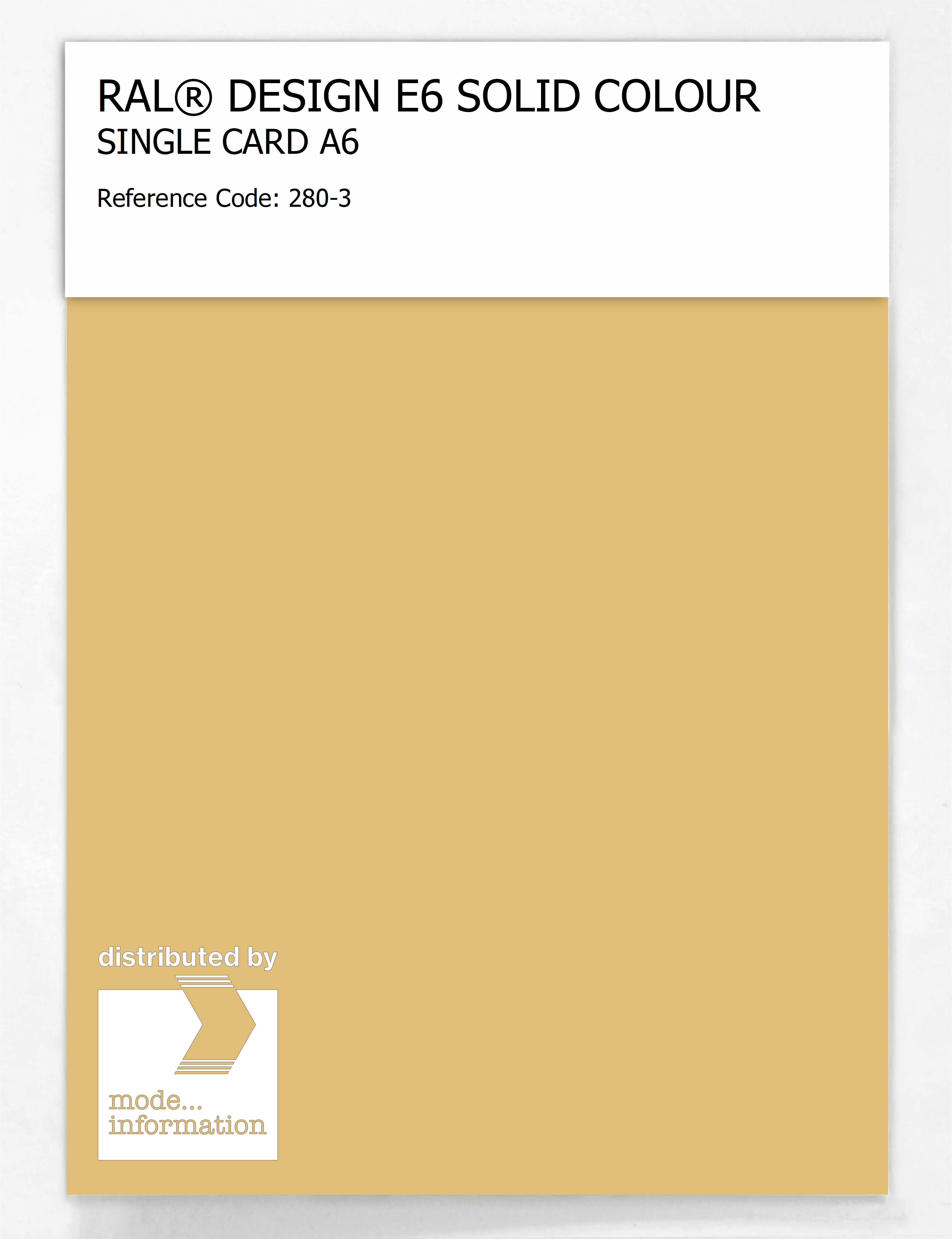 Product image 1 of the product “RAL® EFFECT E6 SINGLE SHEET 200 SERIES A6 280-3 ”