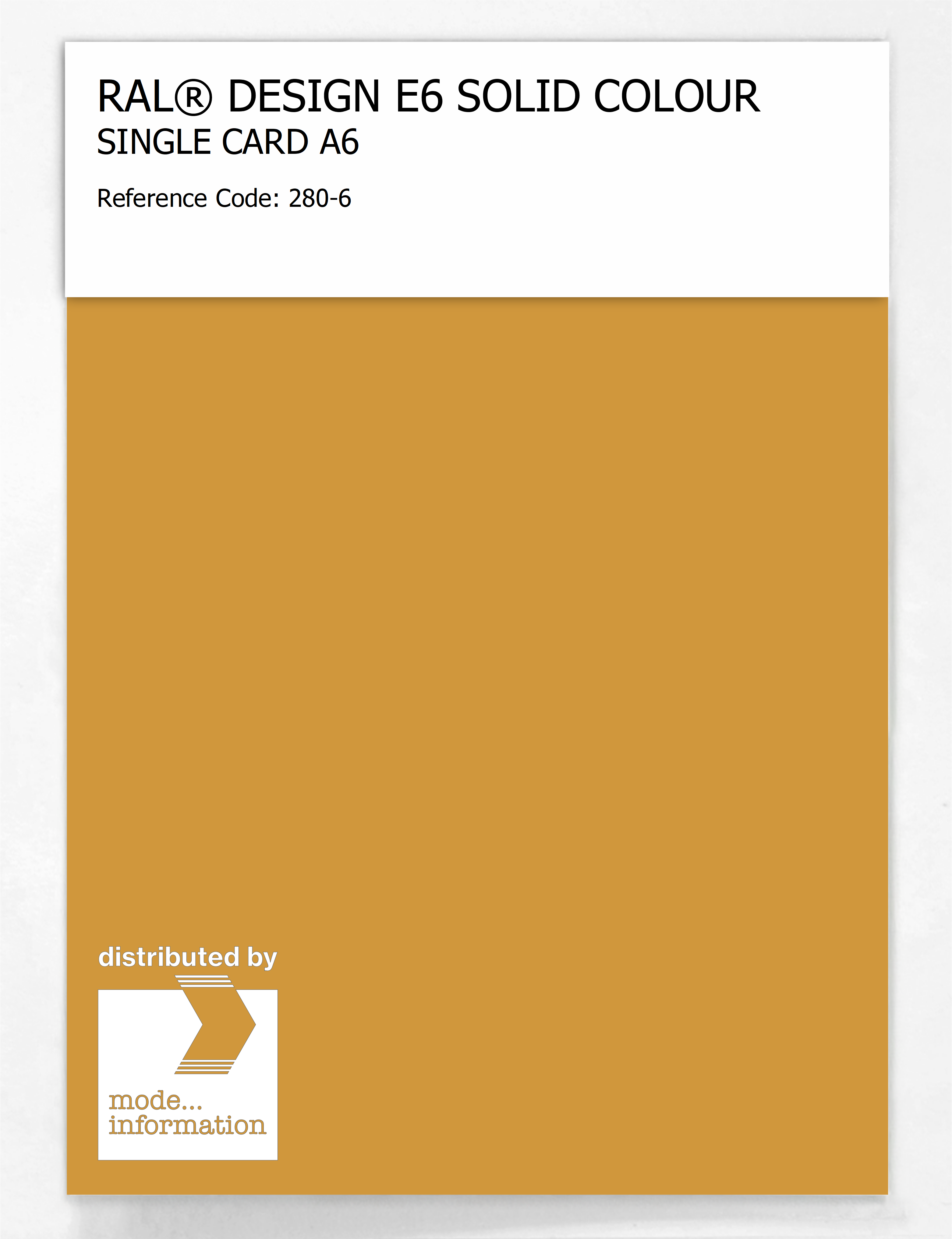Product image 1 of the product “RAL® EFFECT E6 SINGLE SHEET 200 SERIES A6 280-6 ”