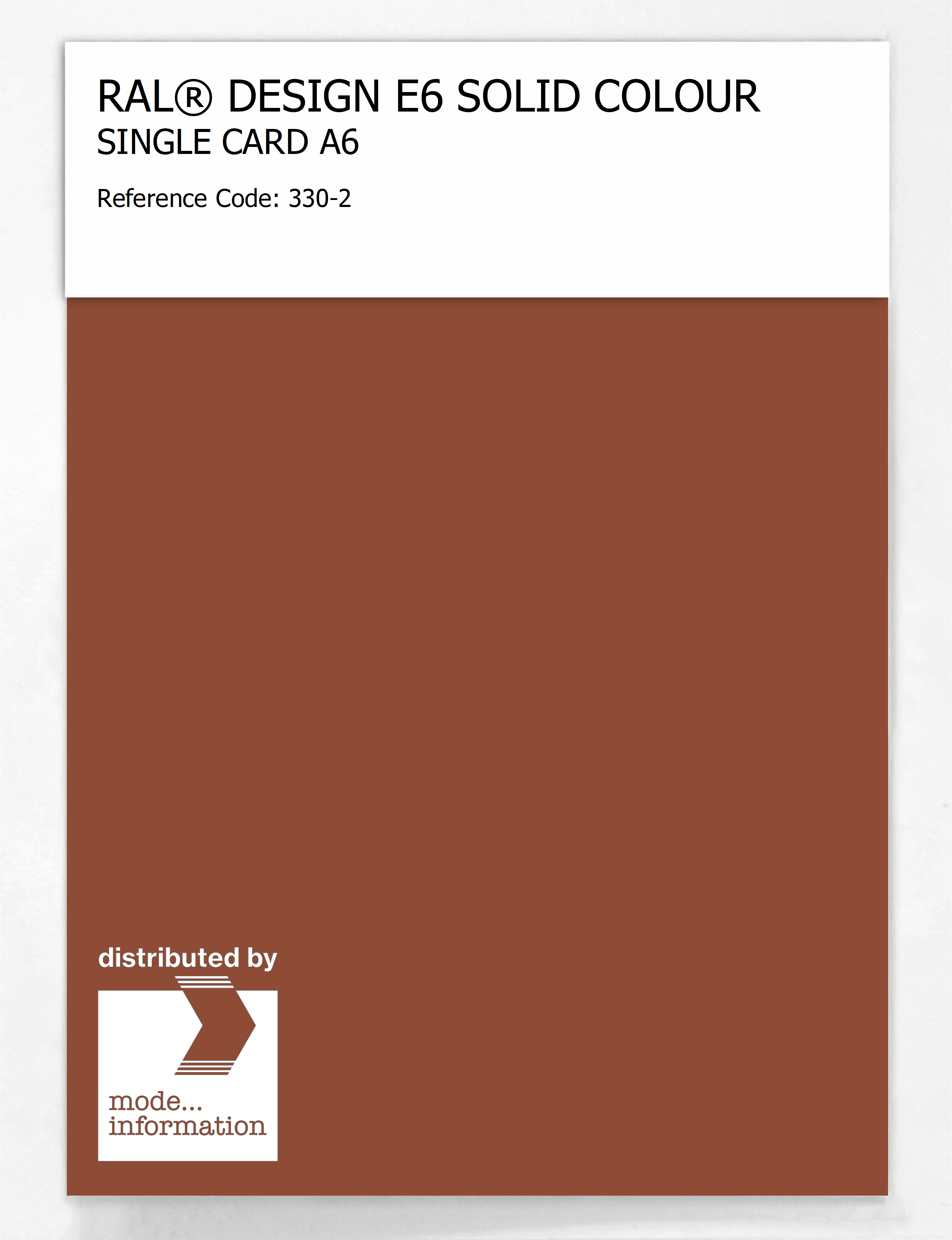 Product image 1 of the product “RAL® EFFECT E6 SINGLE SHEET 300 SERIES A6 330-2 ”