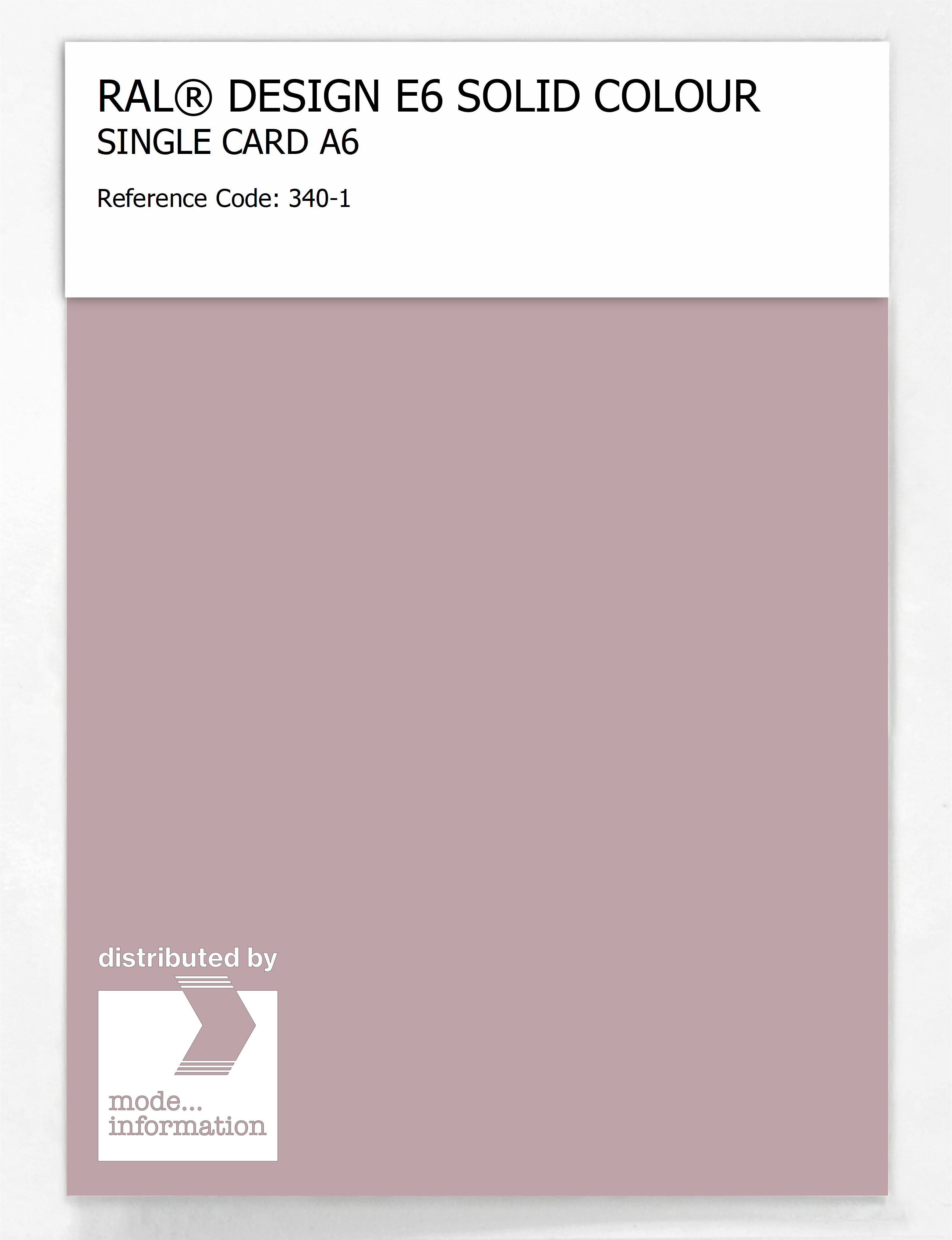 Product image 1 of the product “RAL® EFFECT E6 SINGLE SHEET 300 SERIES A6 340-1 ”