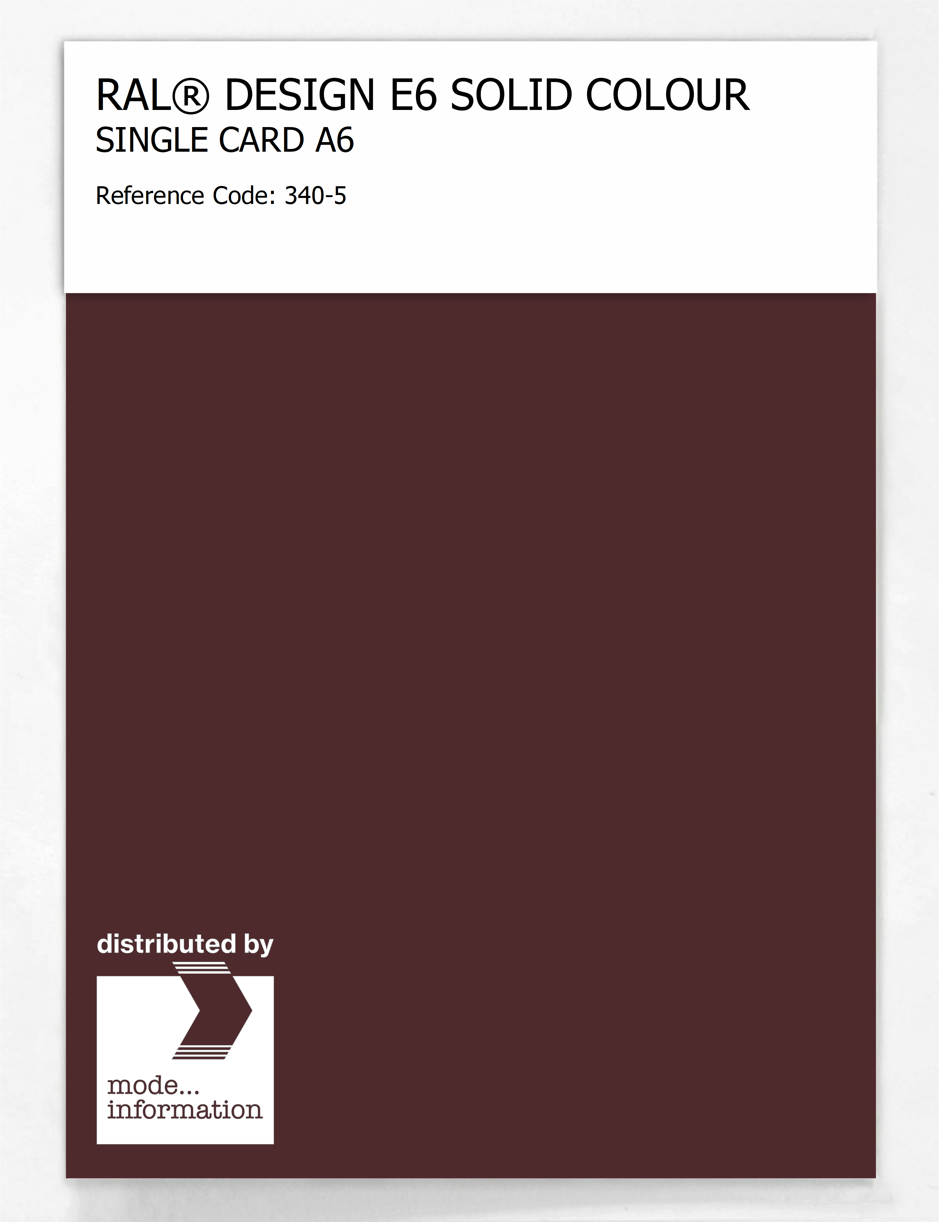 Product image 1 of the product “RAL® EFFECT E6 SINGLE SHEET 300 SERIES A6 340-5 ”