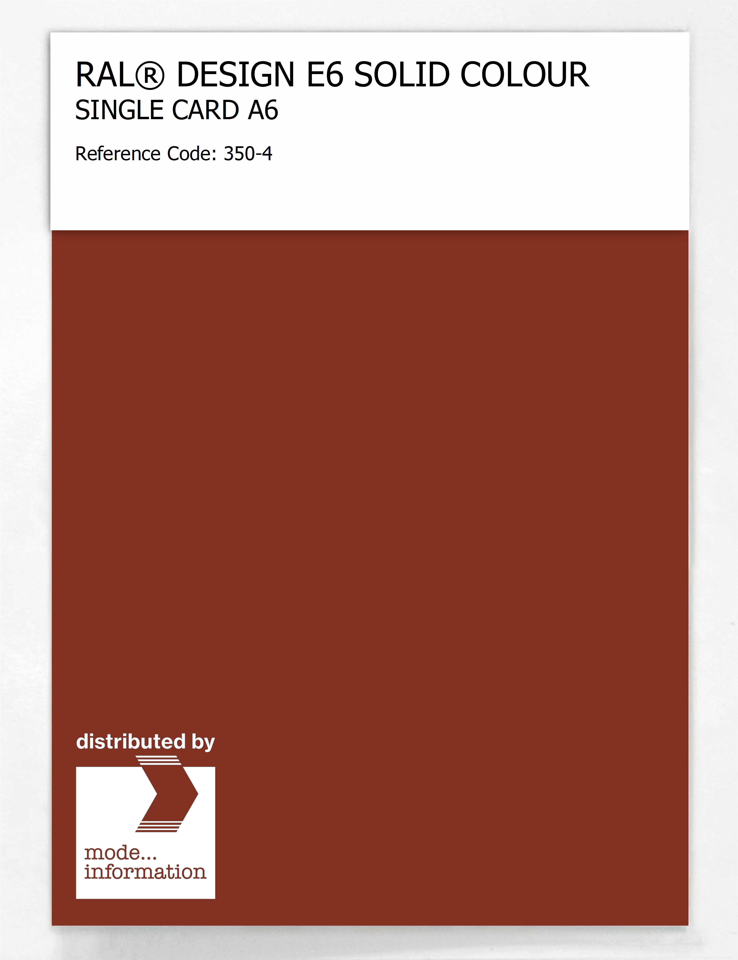 Product image 1 of the product “RAL® EFFECT E6 SINGLE SHEET 300 SERIES A6 350-4 ”